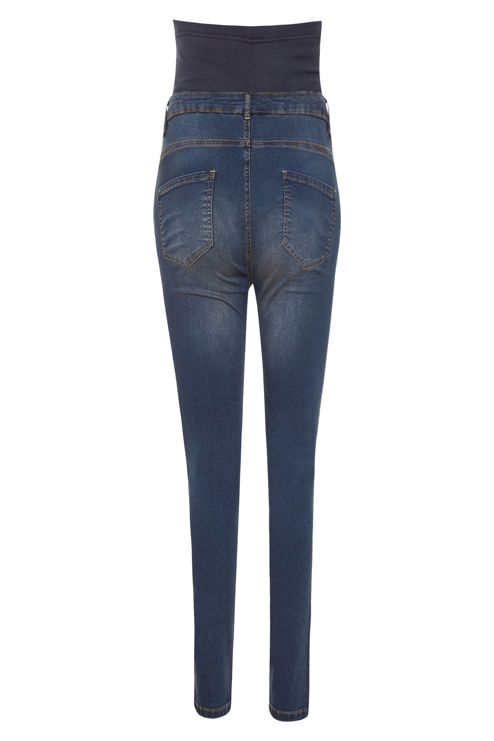 Tall Women's LTS Maternity Blue Skinny Jeans | Long Tall Sally 5