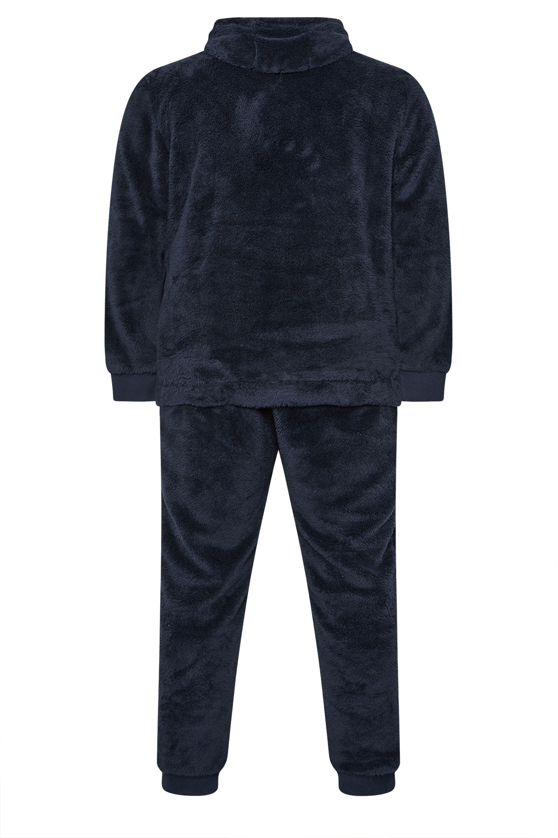 BadRhino Big & Tall Navy Blue Fleece Lounge Set | BadRhino 7