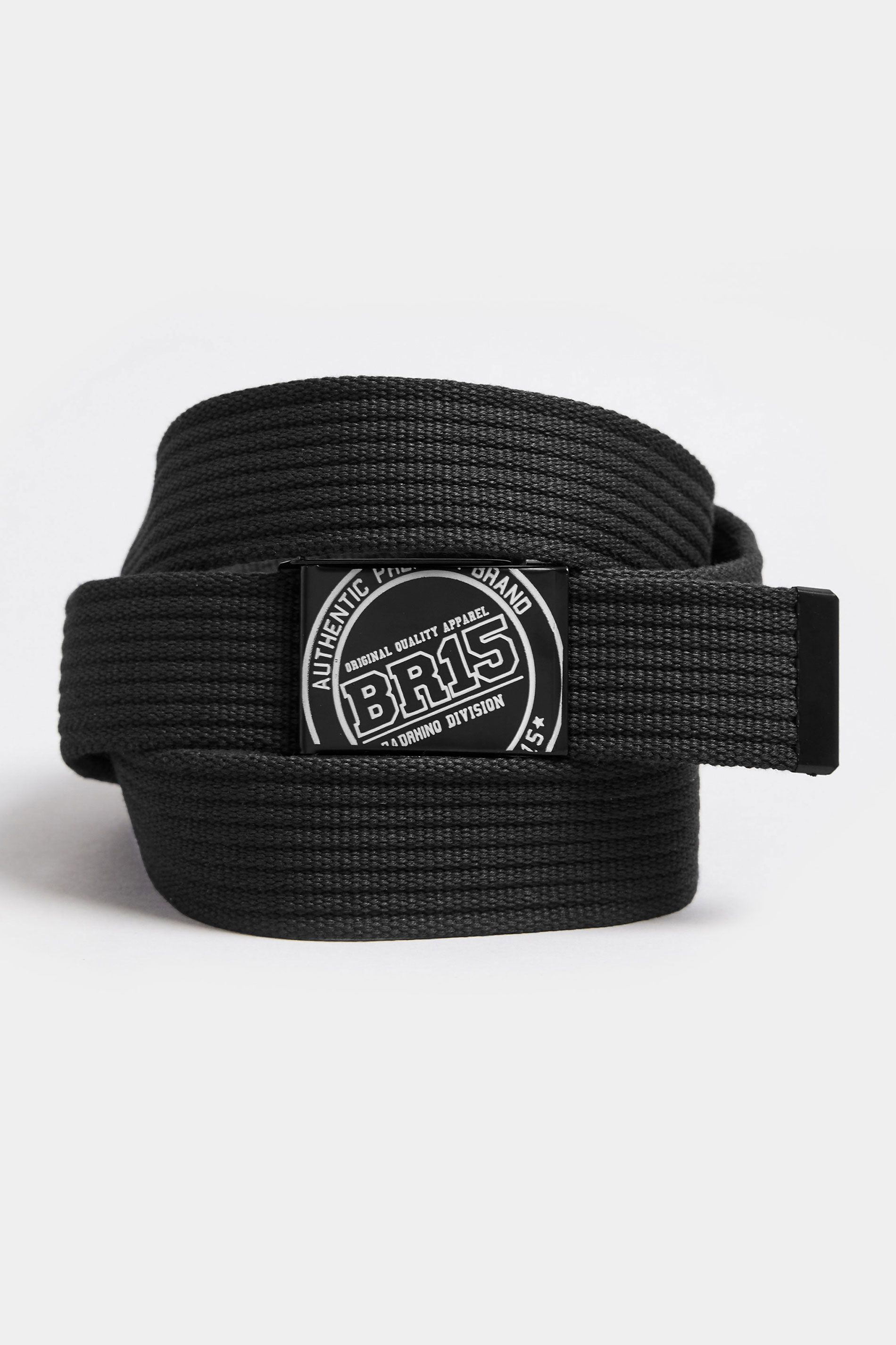 BadRhino Black Ribbed Webbing Belt | BadRhino 2