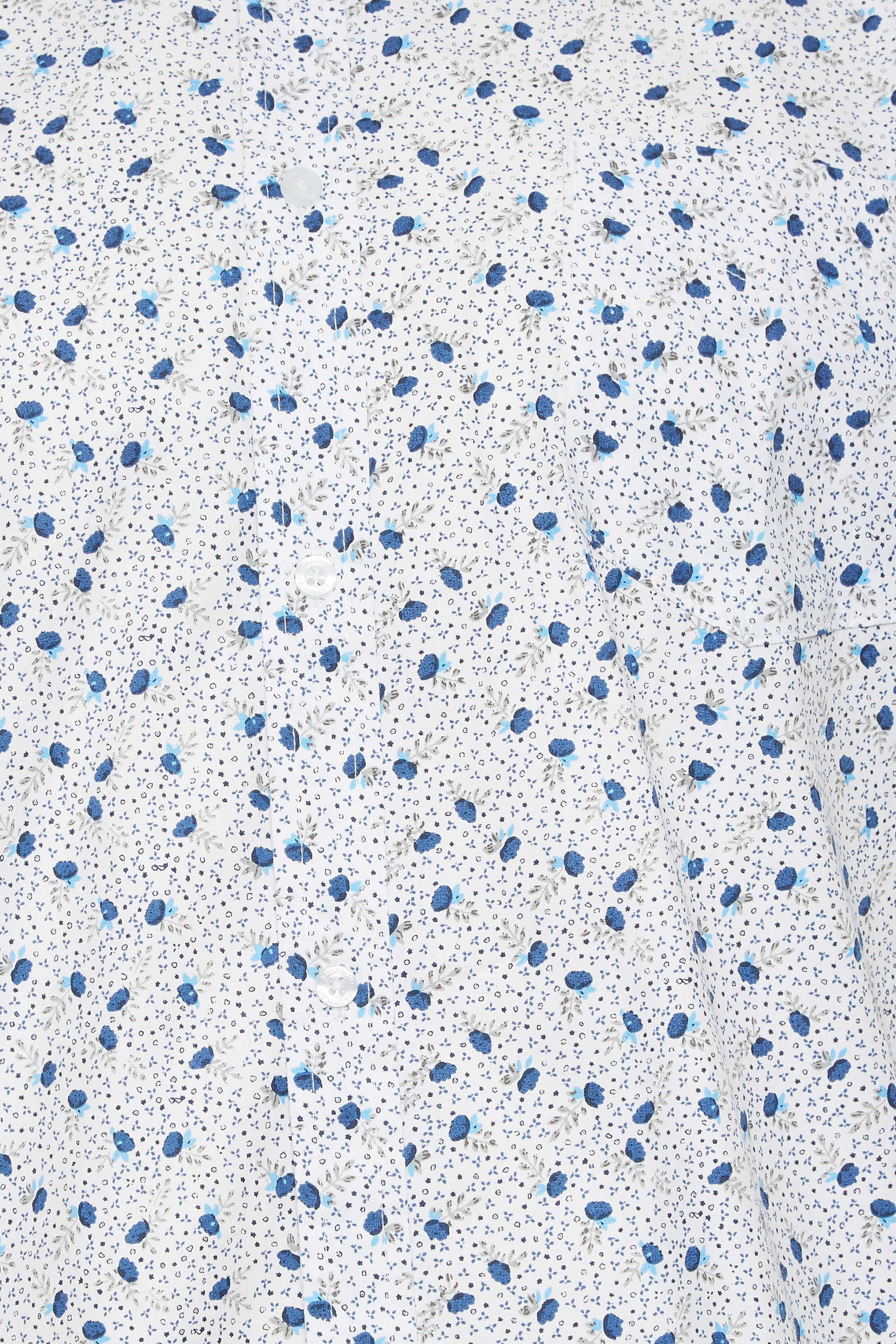 BadRhino Big & Tall White Floral Print Short Sleeve Shirt | BadRhino 2