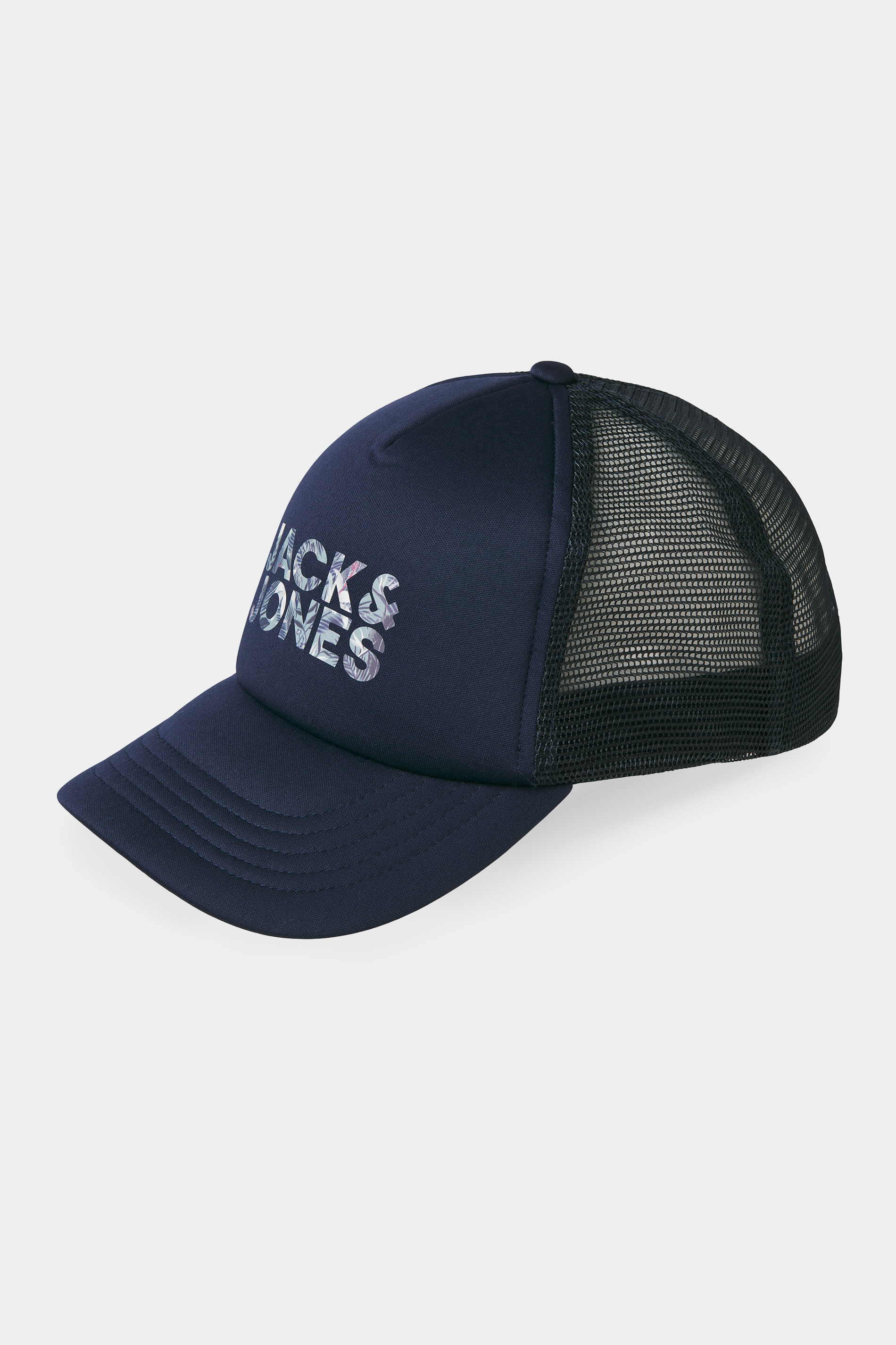JACK & JONES Navy Blue Drew Trucker Cap | BadRhino 1