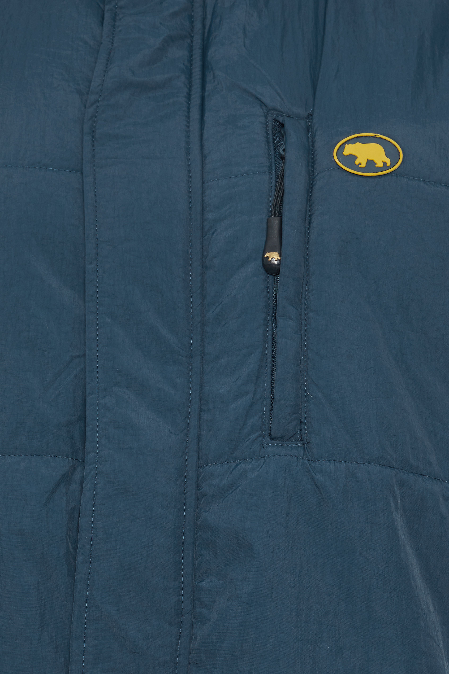 D555 Big & Tall Navy Zip Through Padded Gilet | BadRhino 3