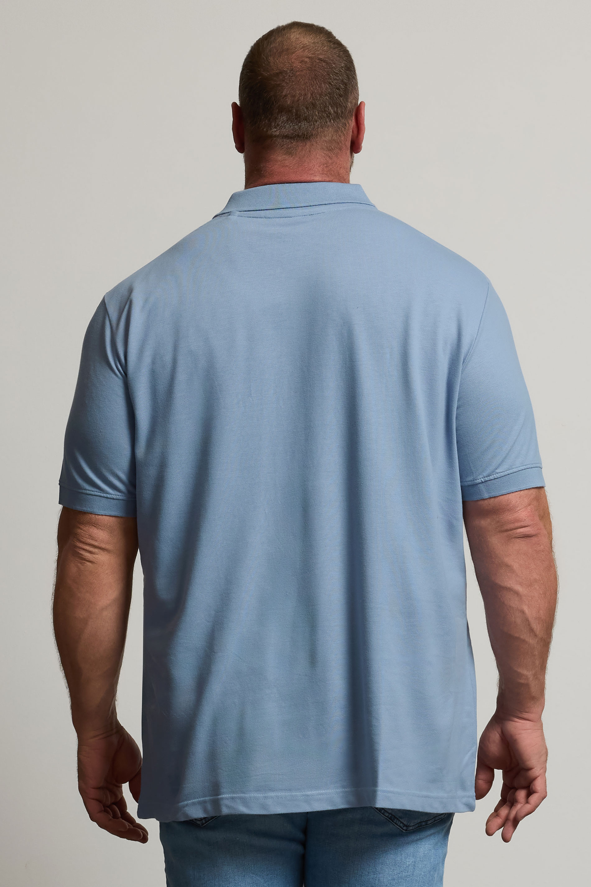 BadRhino Big & Tall Light Blue Core Polo Shirt | BadRhino 3