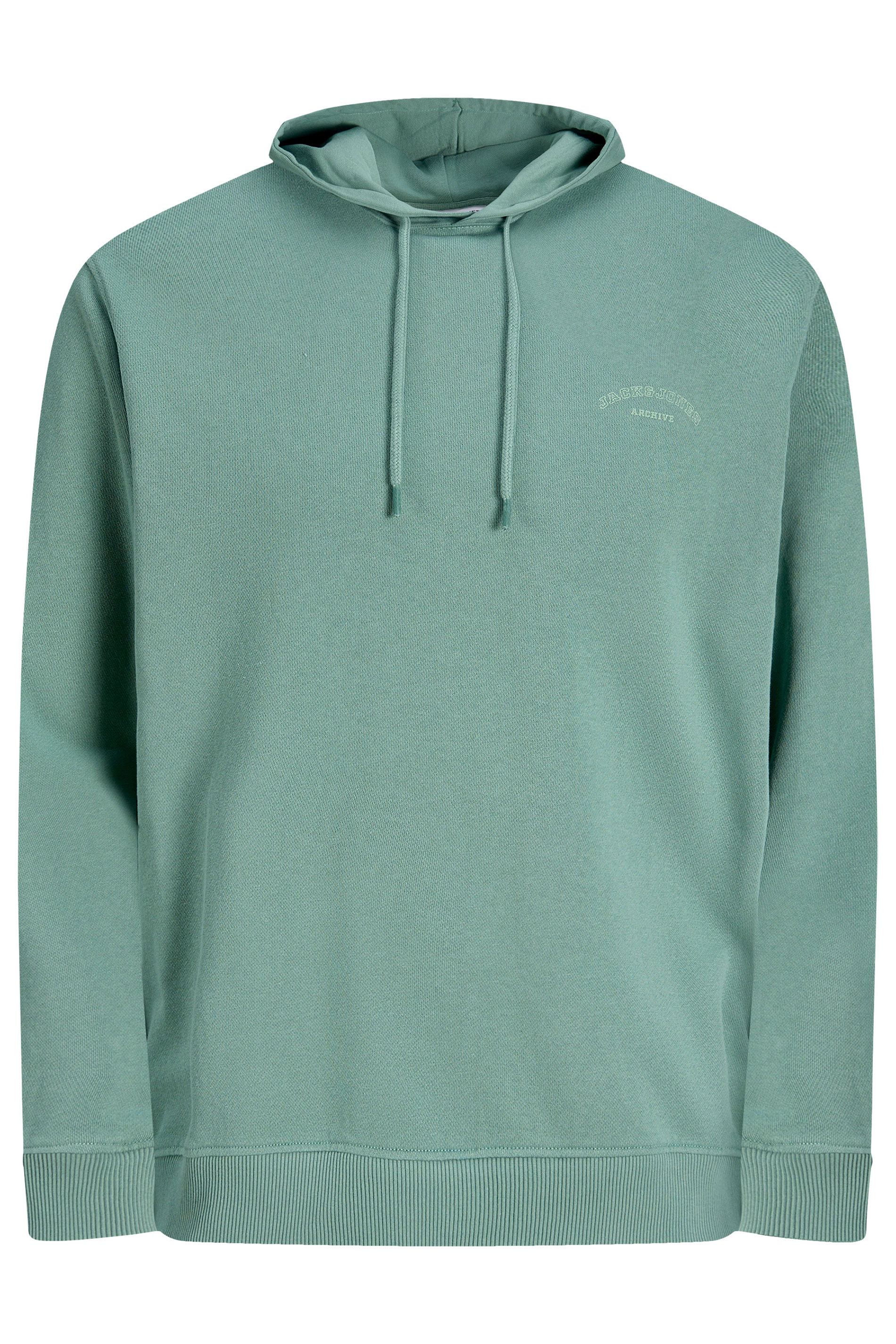 JACK & JONES Big & Tall Blue Printed Logo Hoodie  | BadRhino 1