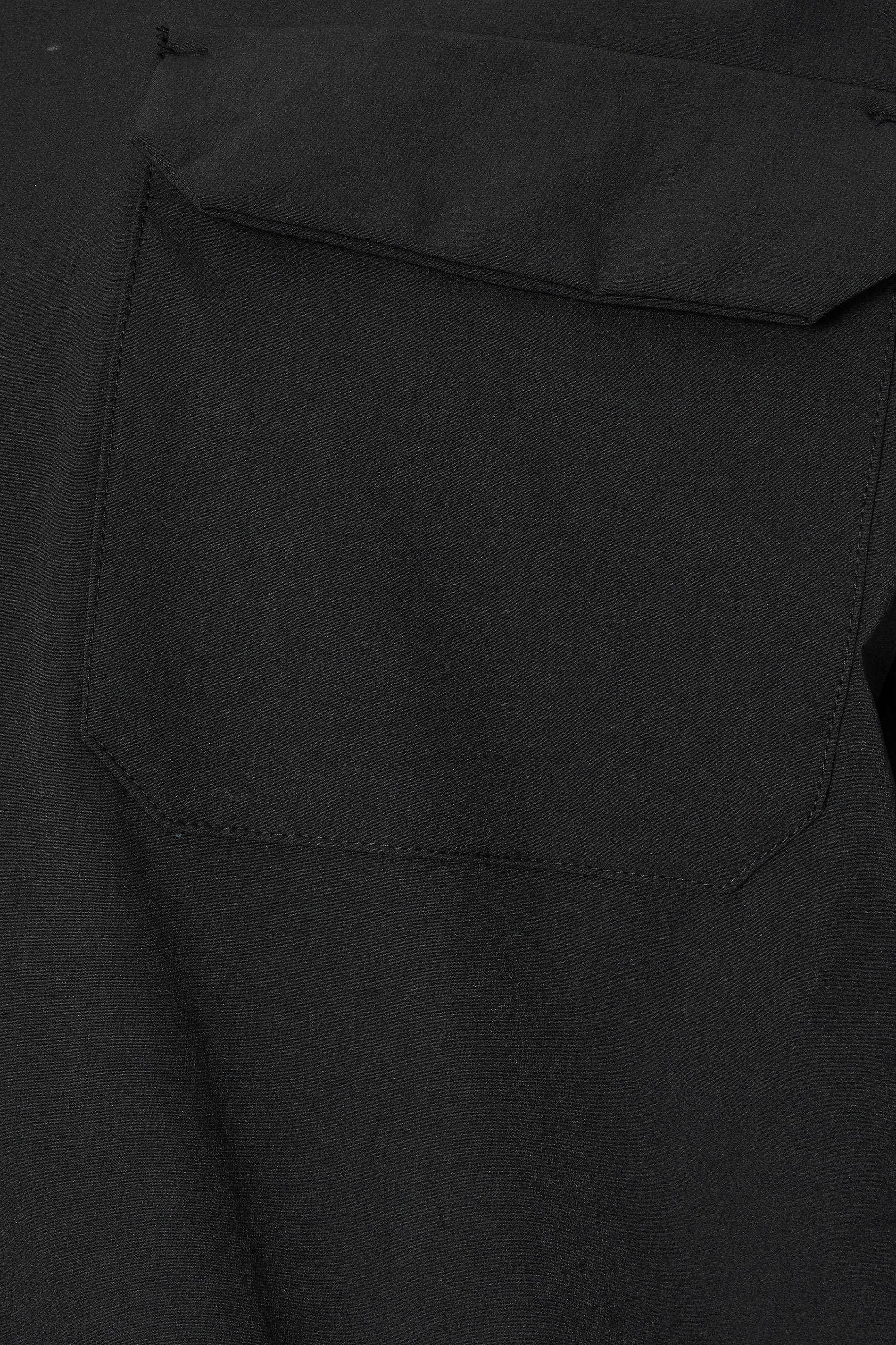 D555 Big & Tall Black Couture Stretch Zip Through Jacket | BadRhino 3