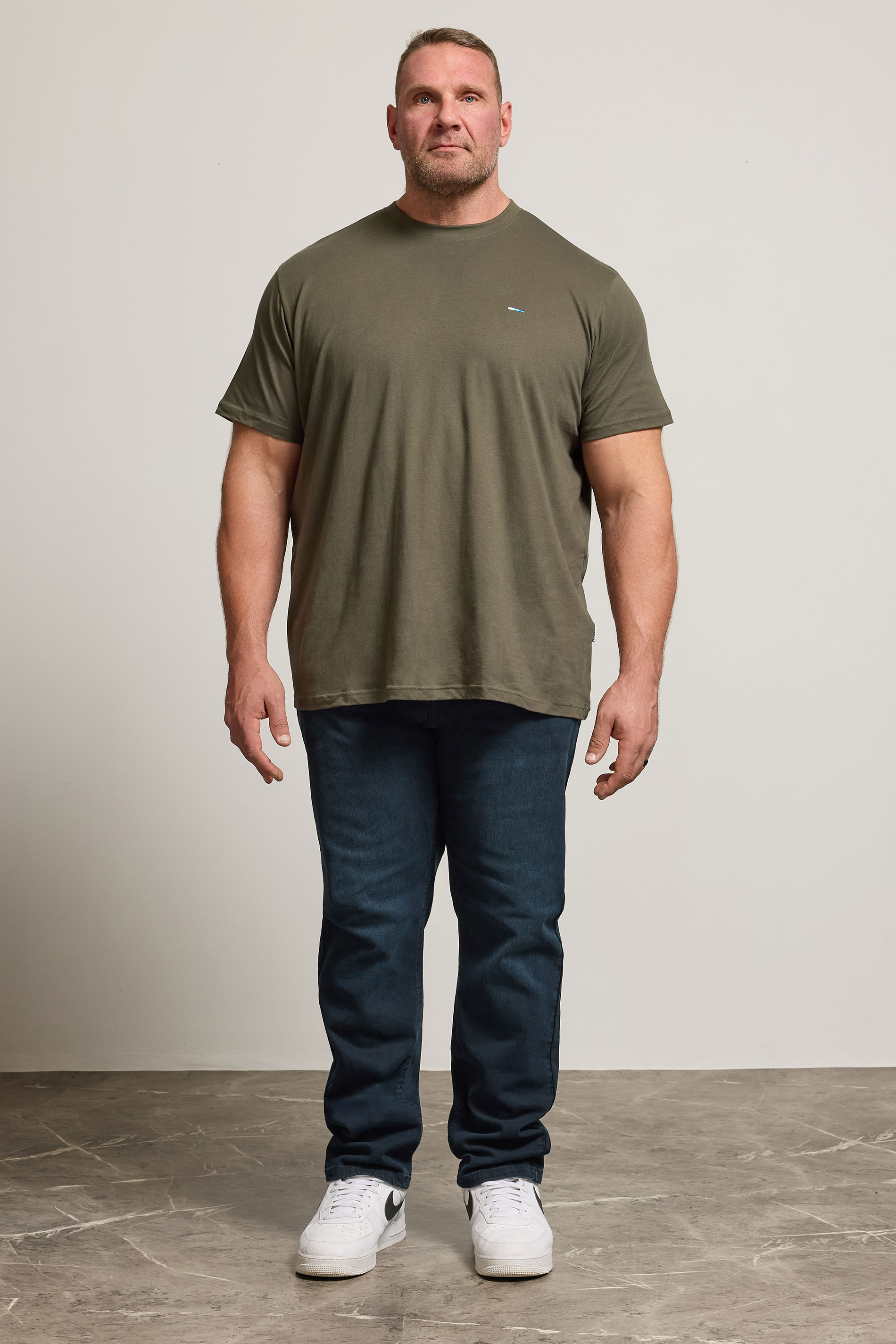 BadRhino Big & Tall Ink Blue Straight Leg Stretch Jeans | BadRhino 2