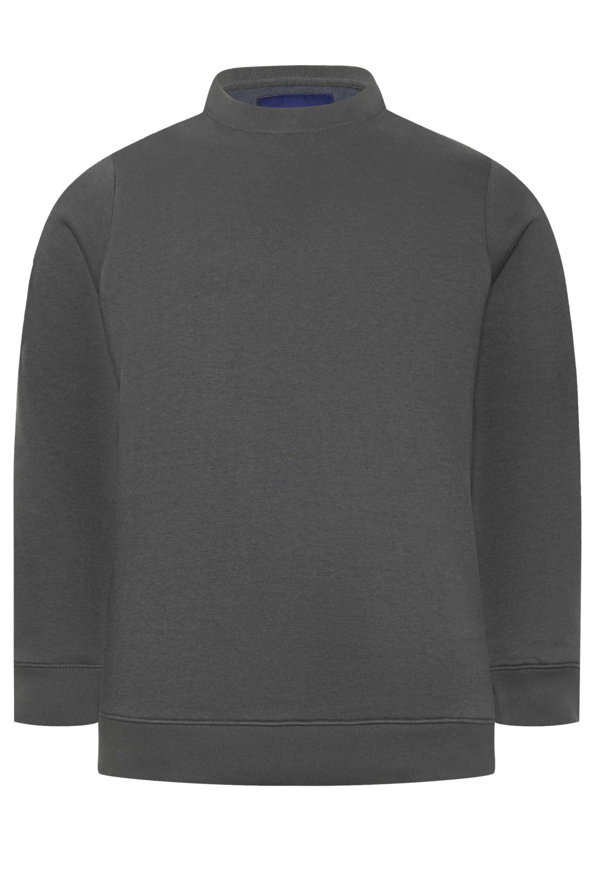BadRhino Big & Tall Grey Premium Crew Neck Sweatshirt | BadRhino 6