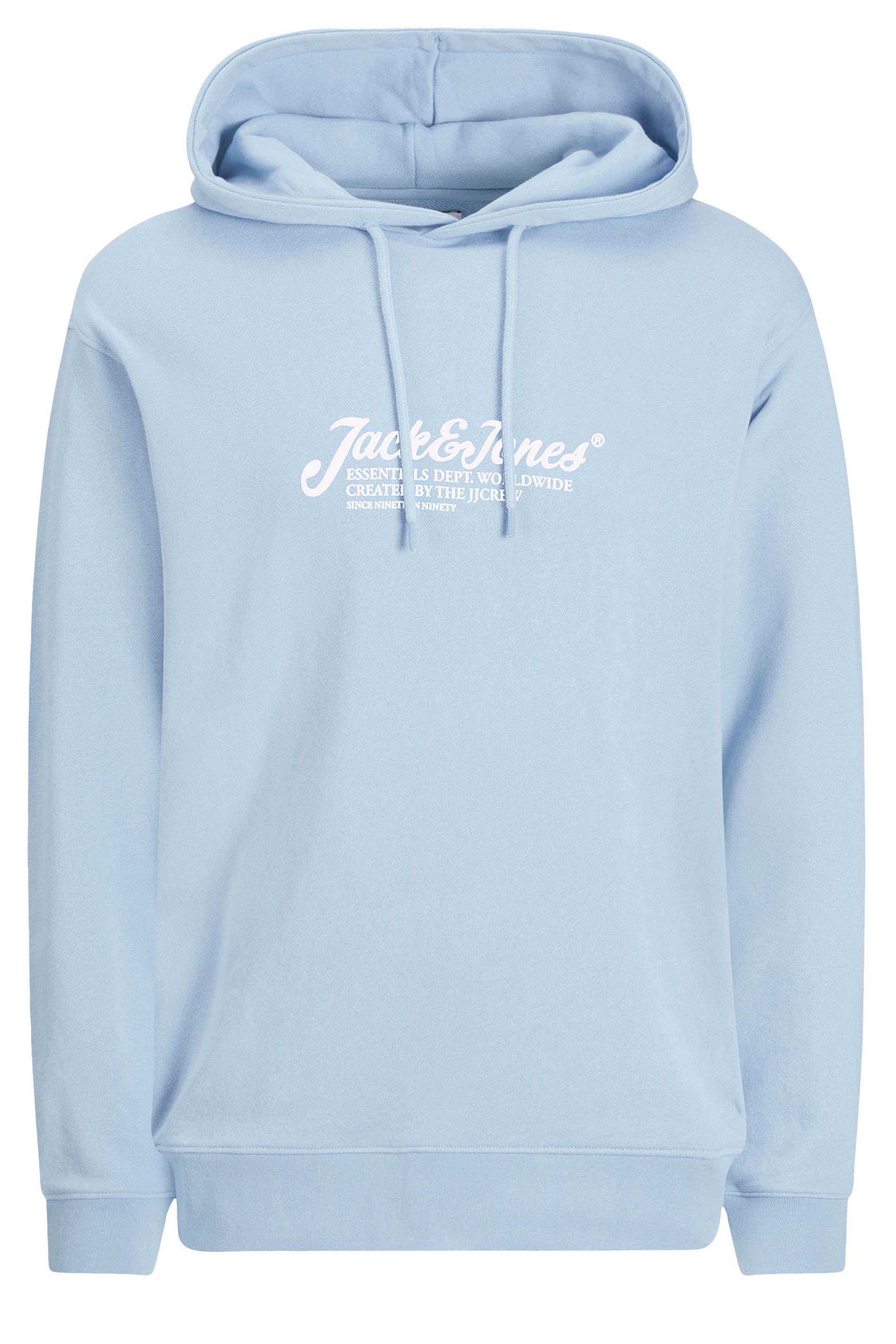 JACK & JONES Big & Tall Light Blue Beau Hoodie | BadRhino 2