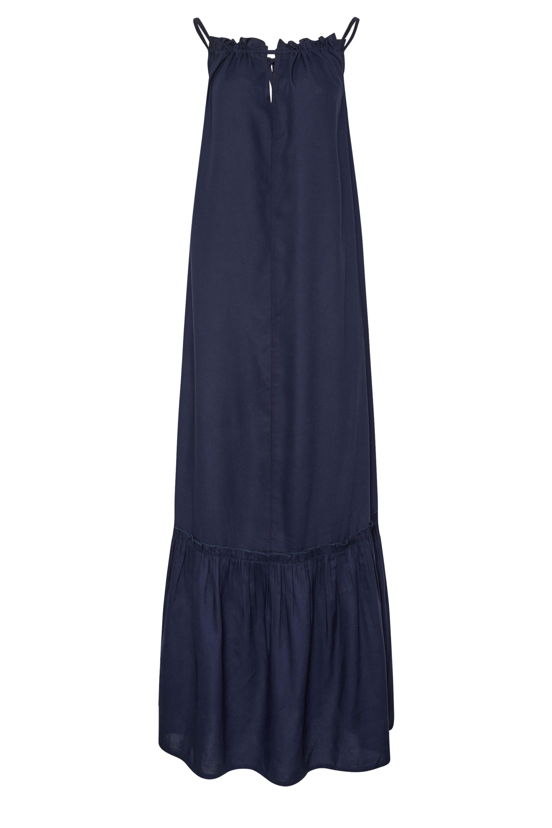 LTS Tall Women's Navy Blue Ruched Neck Maxi Dress | Yours Clothing 6