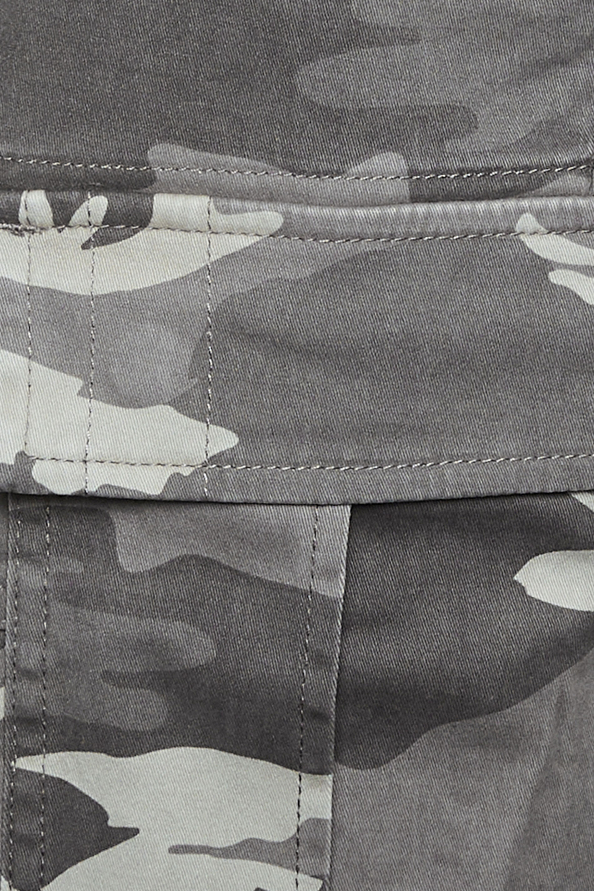 BadRhino Big & Tall Grey Camo Cargo Shorts | BadRhino 5