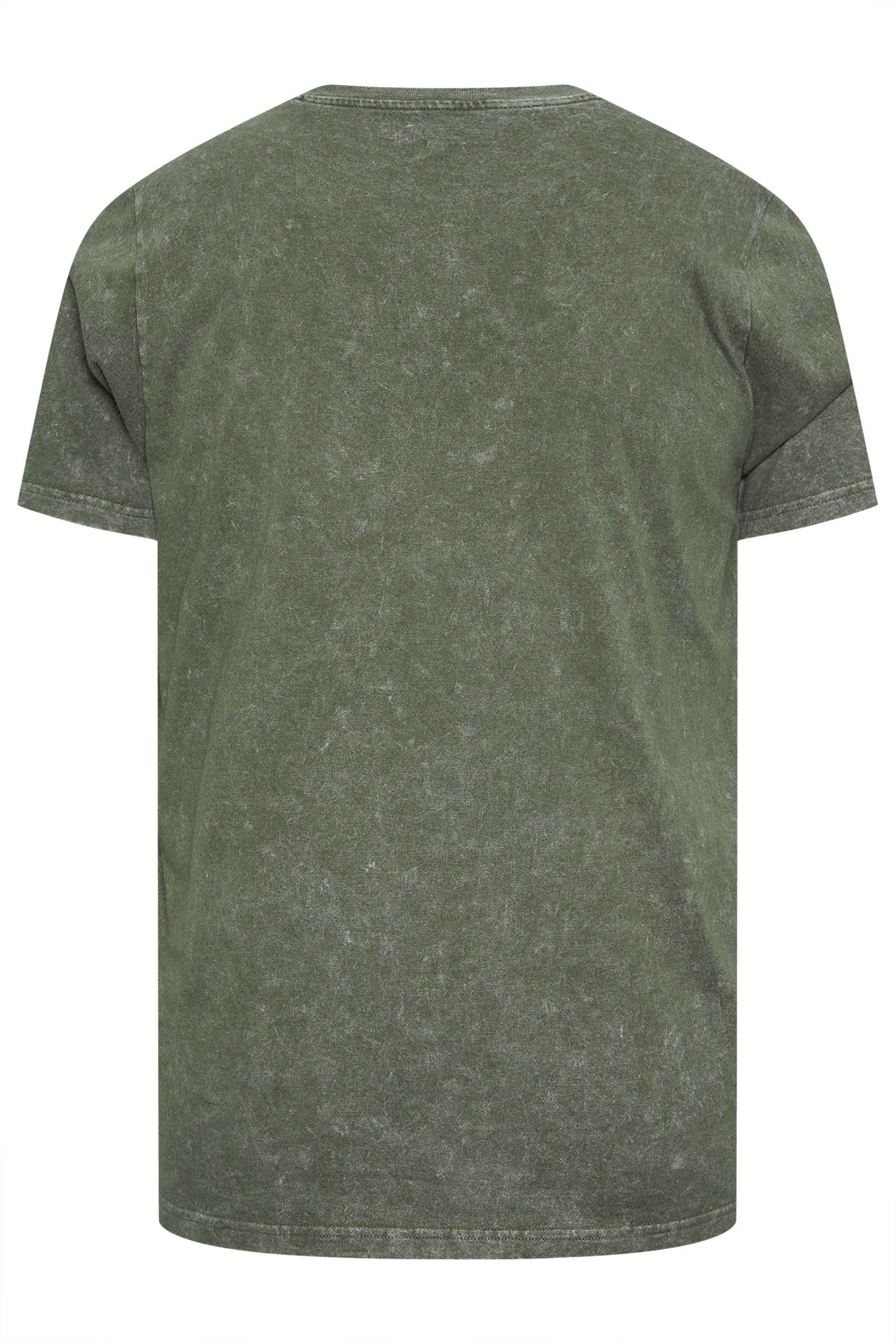 BadRhino Big & Tall Khaki Green Acid Wash T-Shirt | BadRhino 7