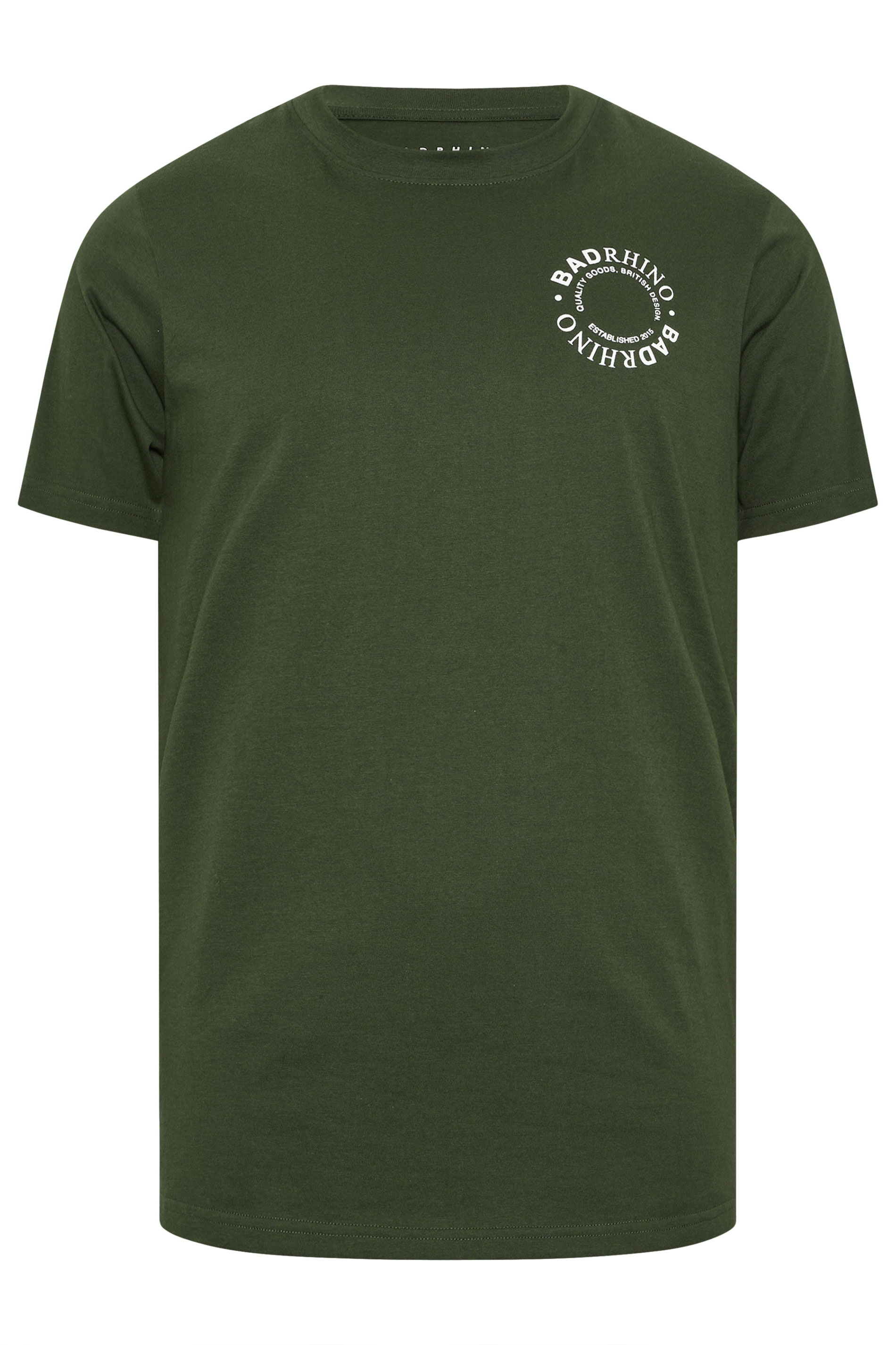 BadRhino Big & Tall Dark Green Circle Logo T-Shirt | BadRhino 6