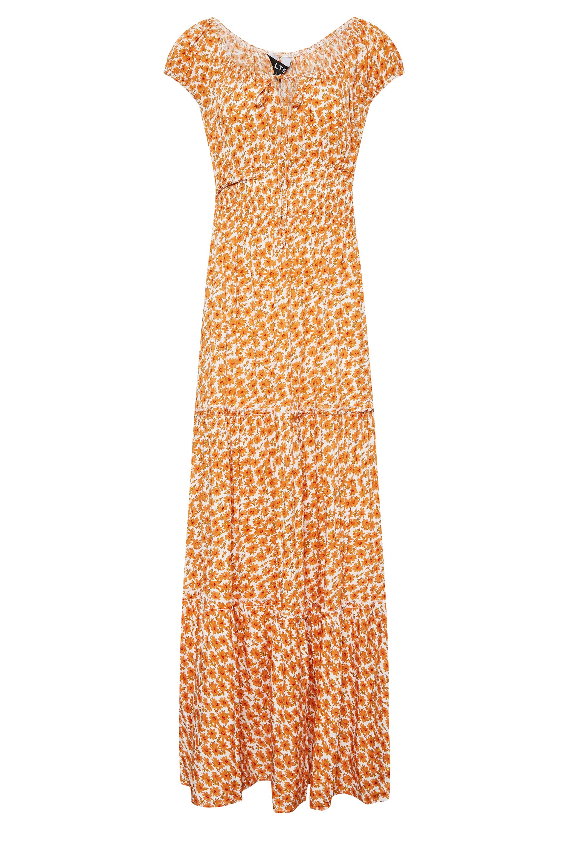 LTS Tall Women's Yellow Sunflower Print Maxi Dress | Long Tall Sally