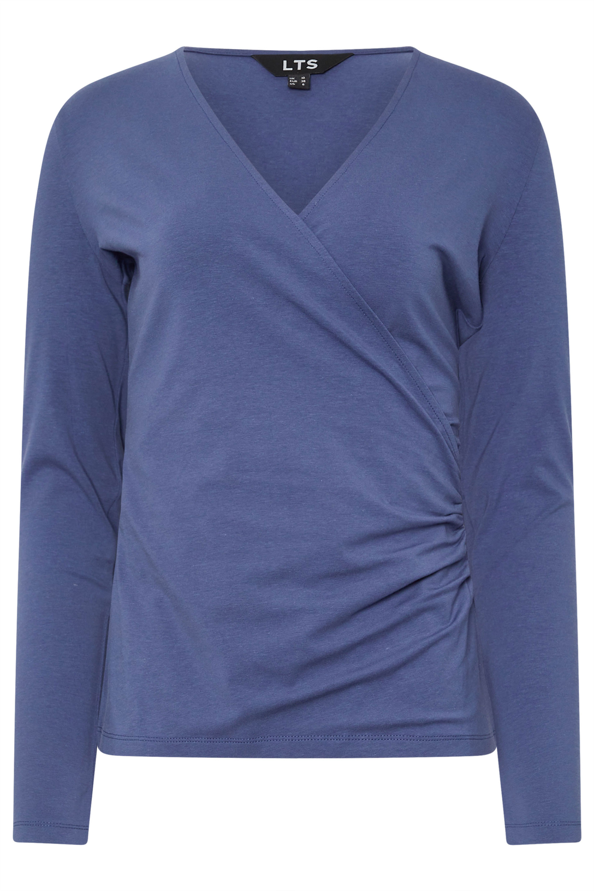 LTS Tall 2 PACK Navy Blue & Grey Wrap Tops | Long Tall Sally 8