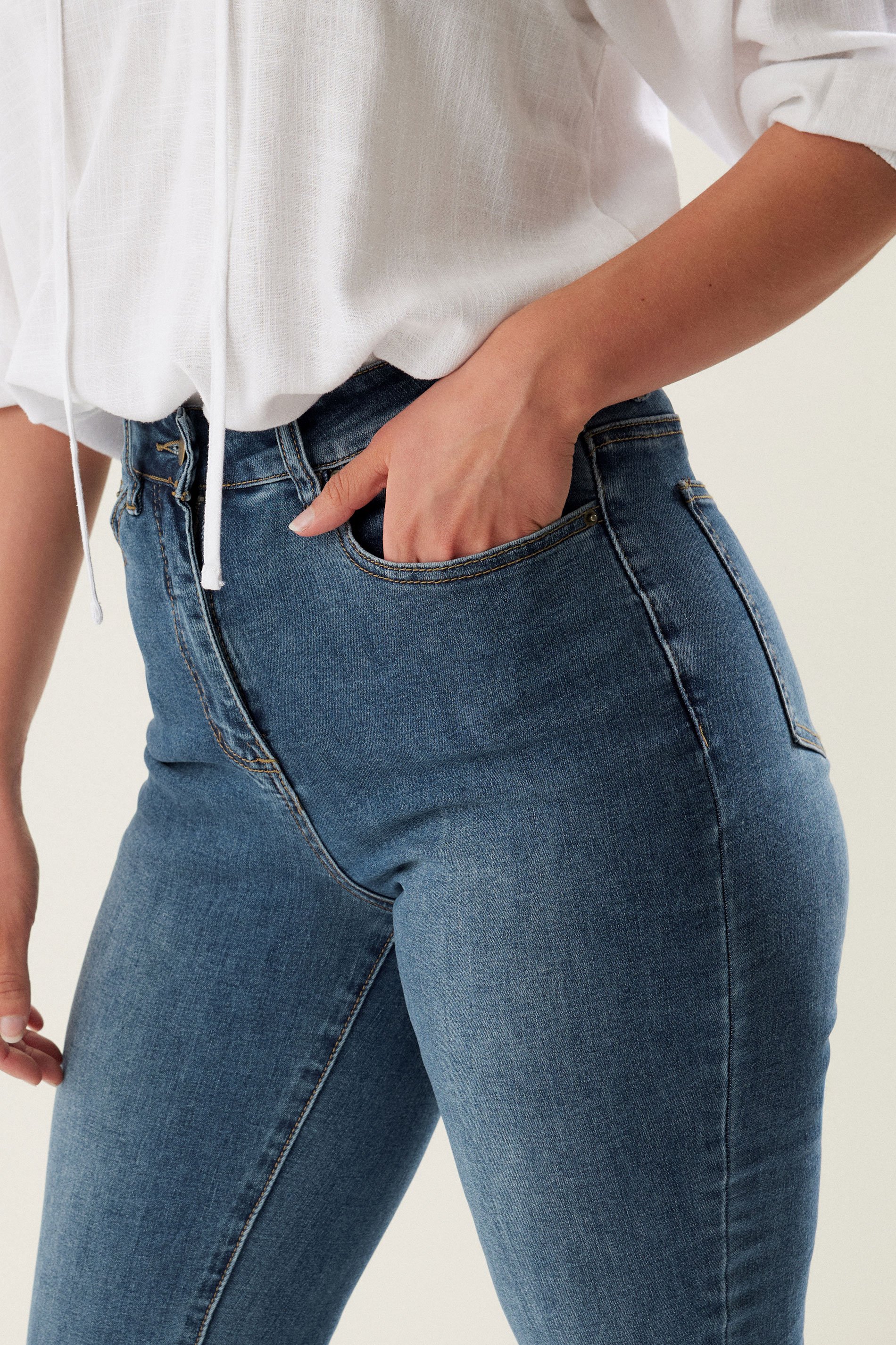 LTS MADE FOR GOOD Tall Dark Blue Bootcut Jeans | Long Tall Sally 4