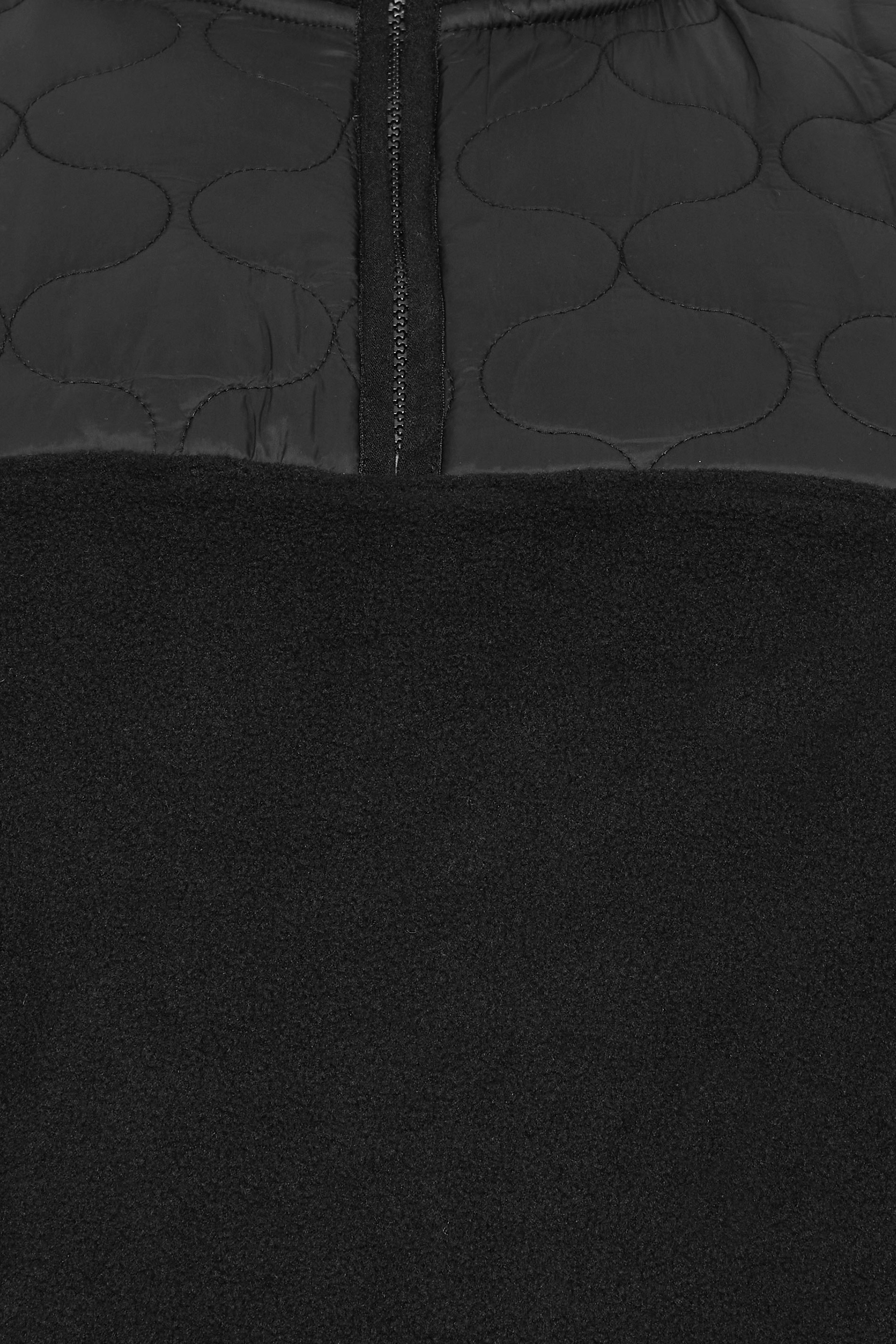 BadRhino Big & Tall Black Quarter Zip Quilted Fleece Jacket | BadRhino 7