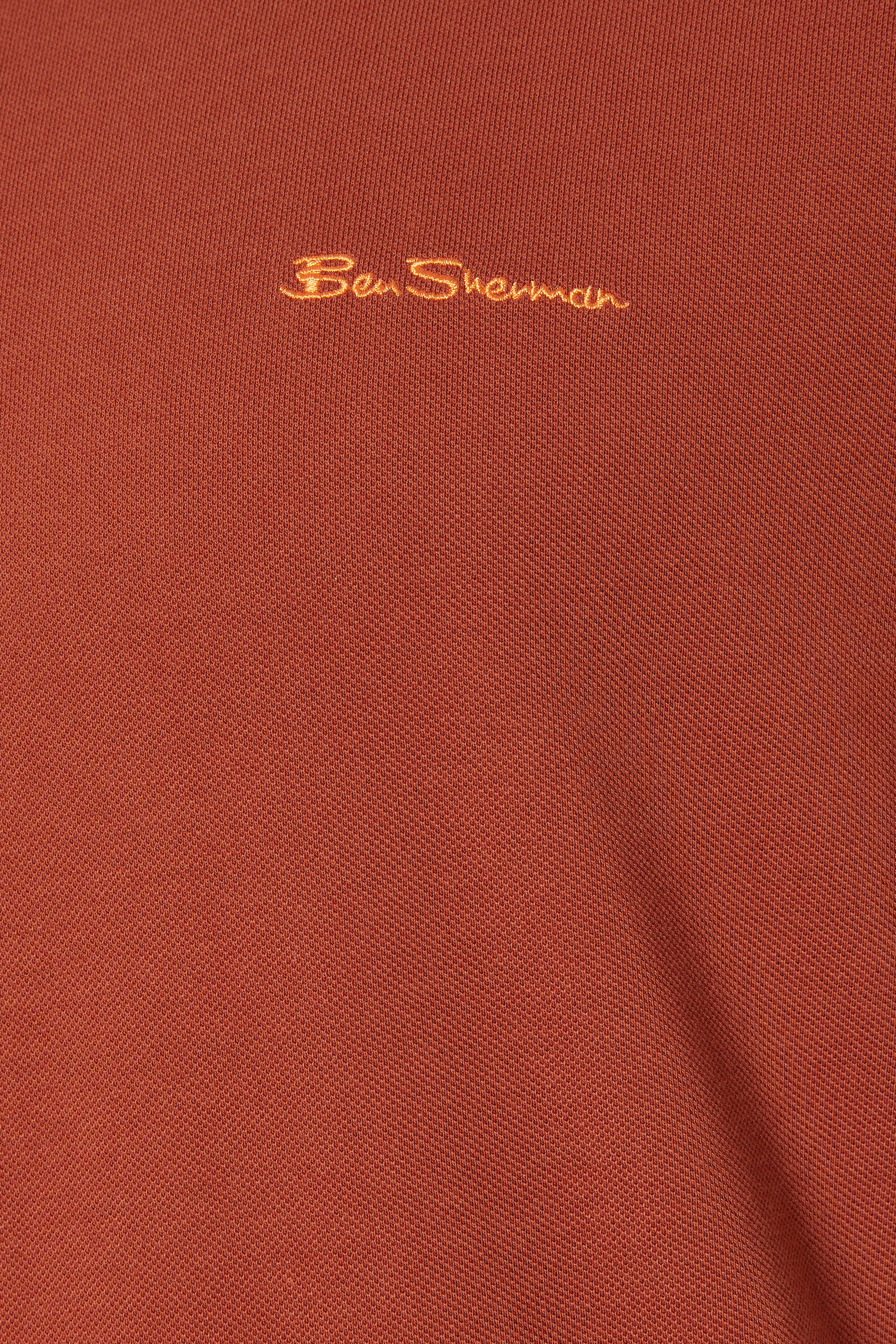 Ben Sherman Big & Tall Burnt Orange Signature Pique Polo Shirt | BadRhino 3