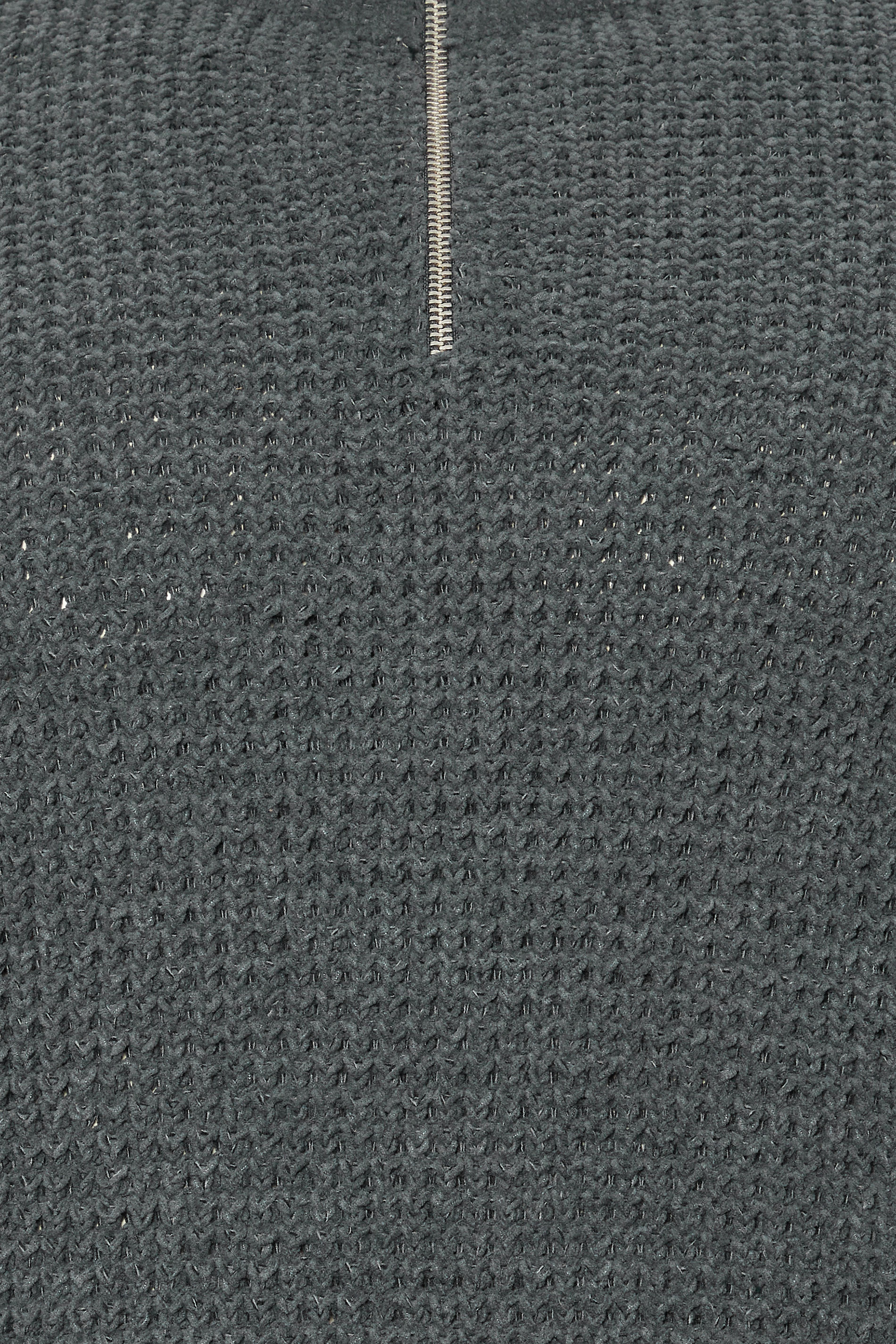 BadRhino Big & Tall Grey Chenille Quarter Zip Jumper | BadRhino 2