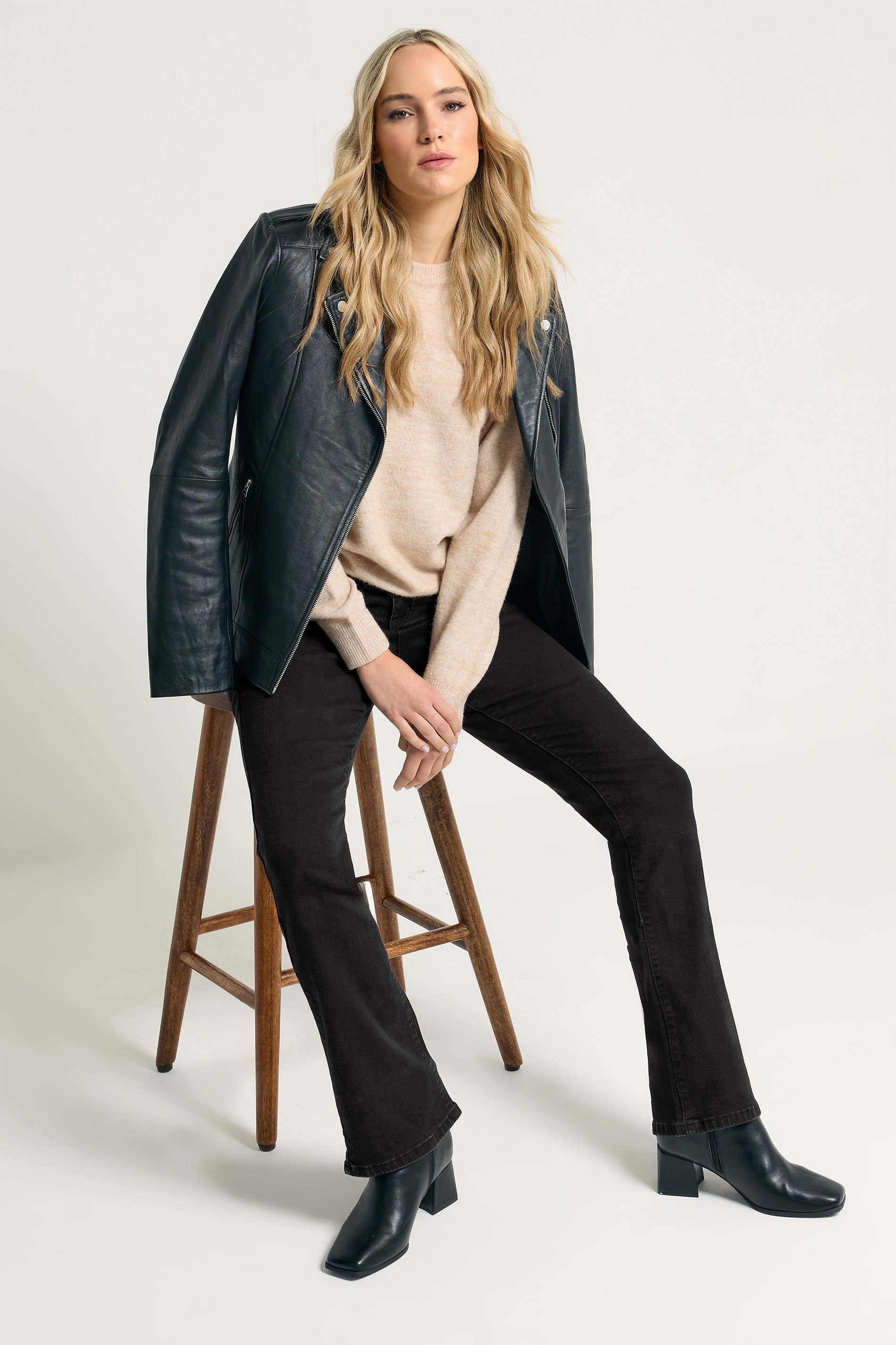 LTS Tall Women's Black Bootcut Denim Jeans | Long Tall Sally 5