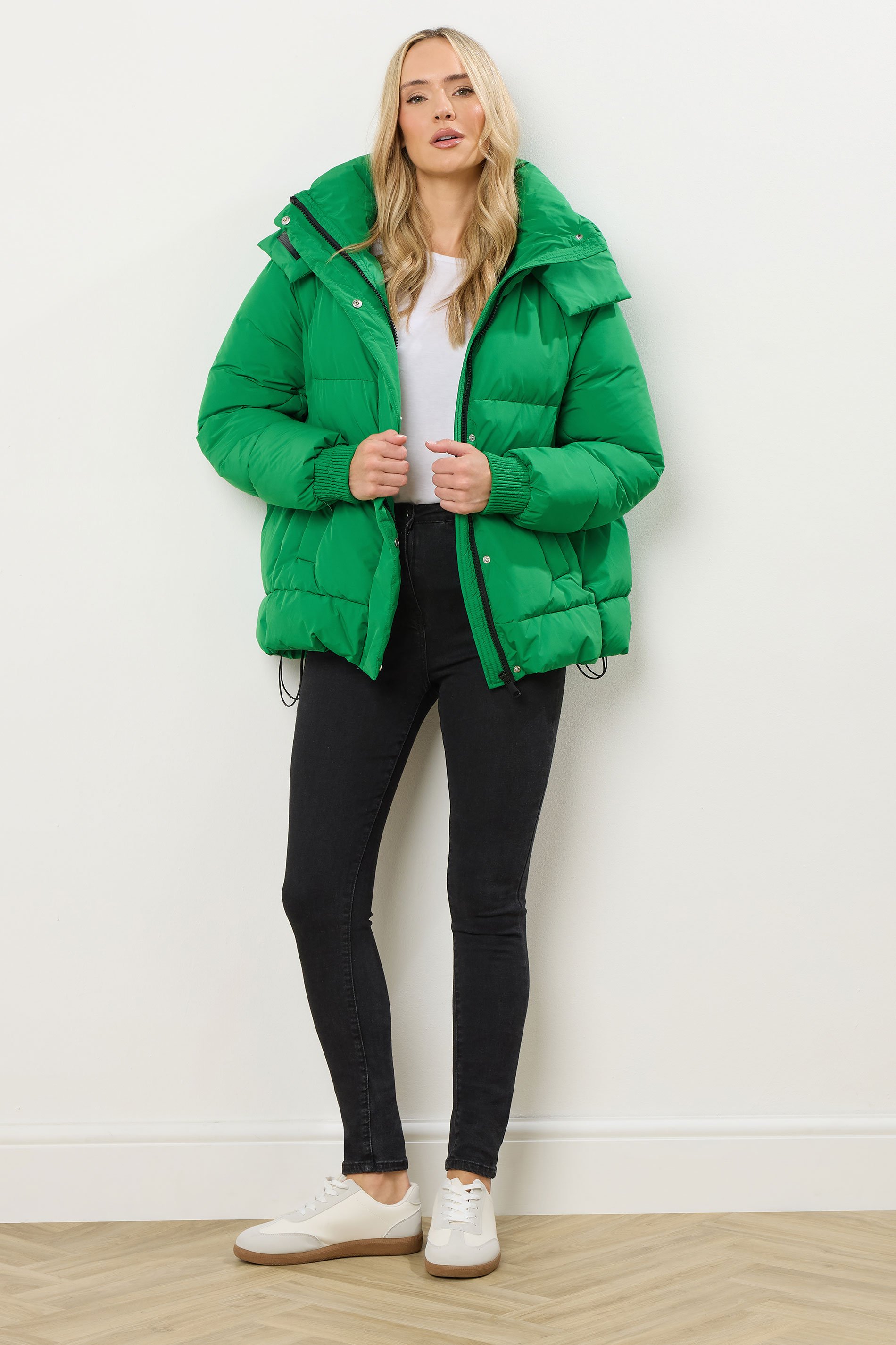 LTS Tall Green Oversized Padded Coat | Long Tall Sally 3