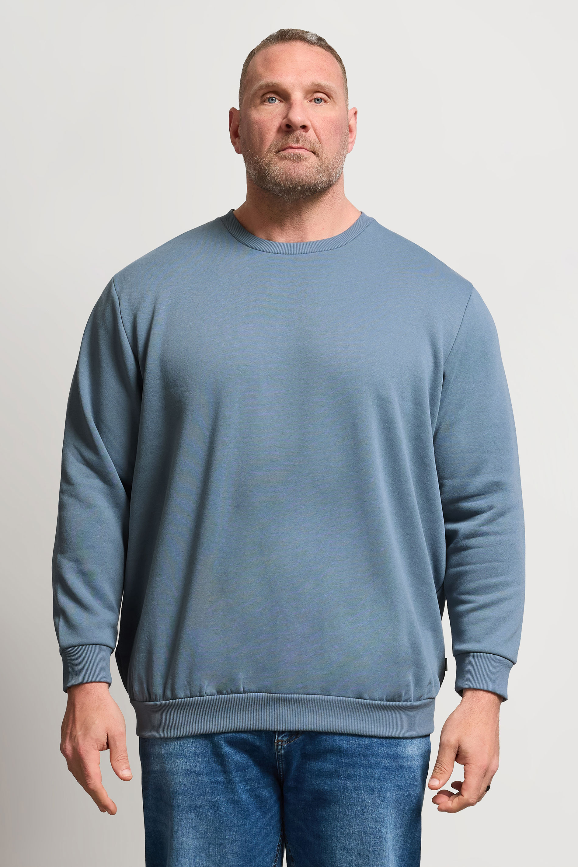 JACK & JONES Big & Tall Blue Mirage Sweatshirt | BadRhino 3