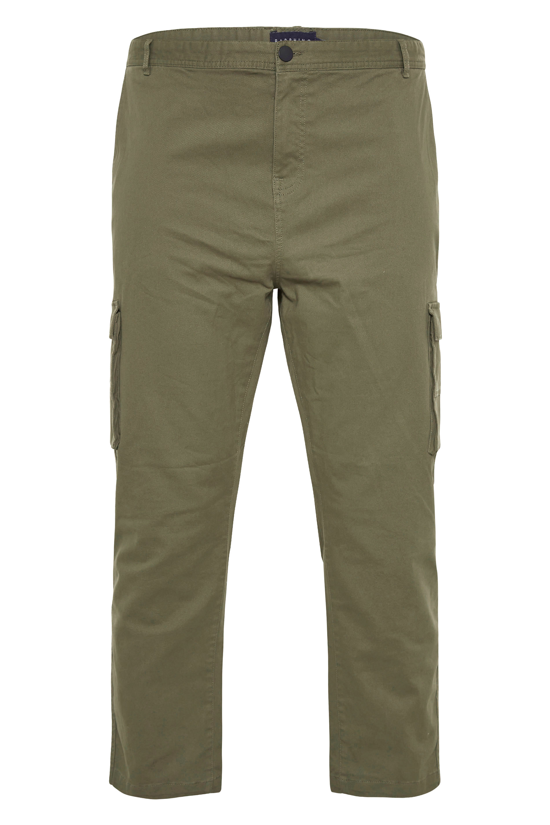 BadRhino Khaki Green Stretch Cargo Trousers | BadRhino 6