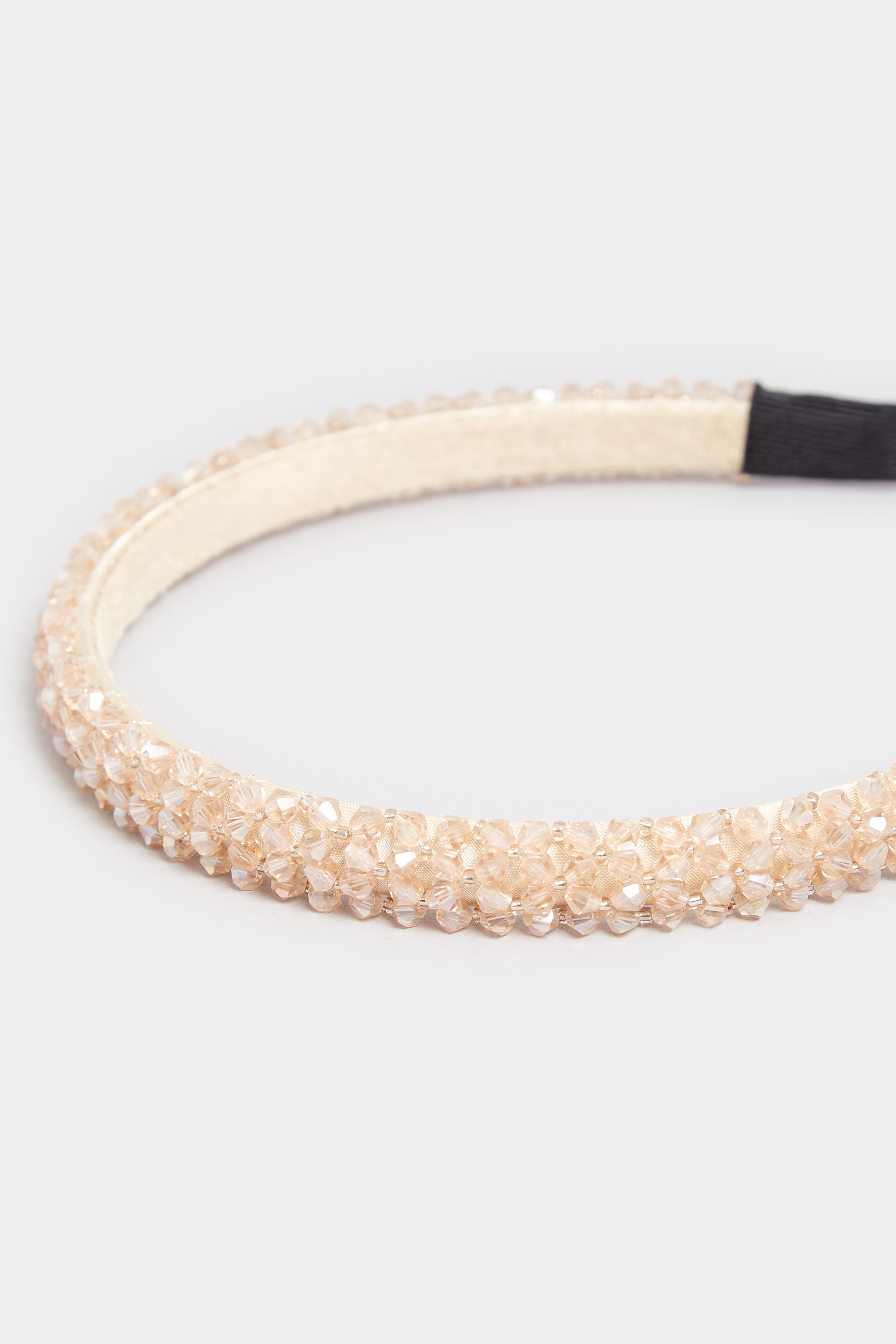 Pink Crystal Beaded Headband | Yours Clothing 4