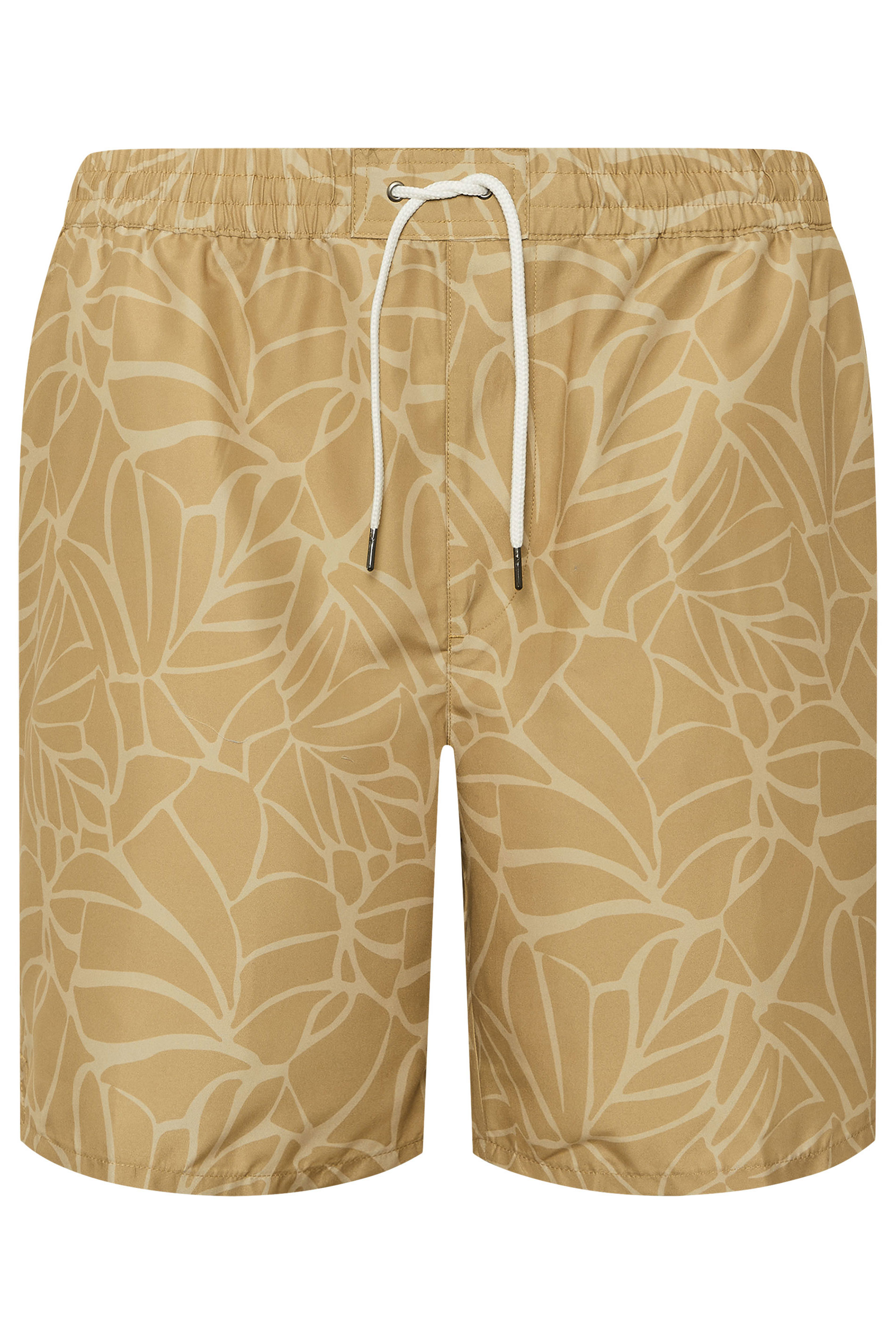 BadRhino Big & Tall Brown Abstract Print Swim Shorts | BadRhino 7