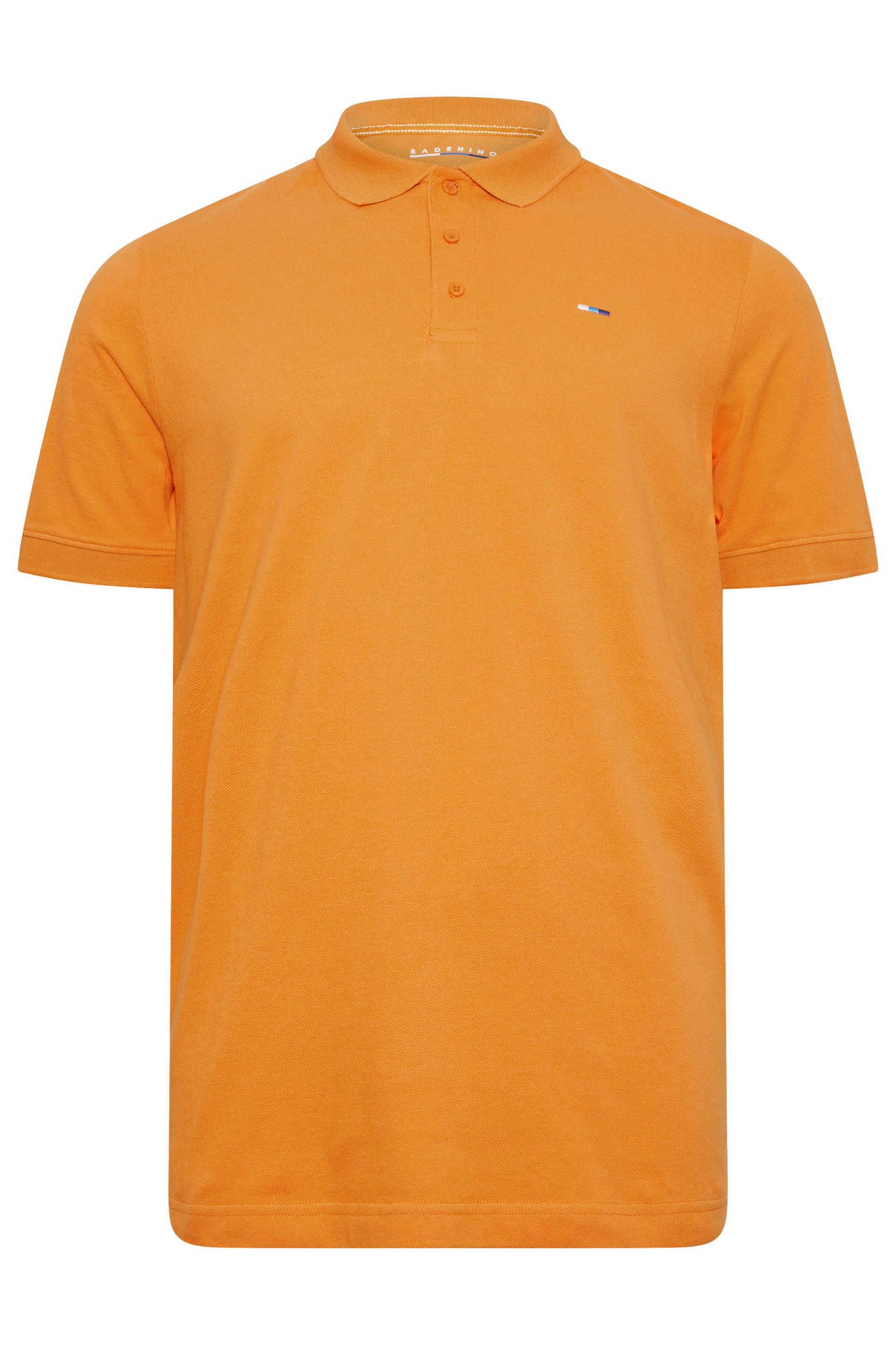 BadRhino Big & Tall Orange Polo Shirt | BadRhino 4