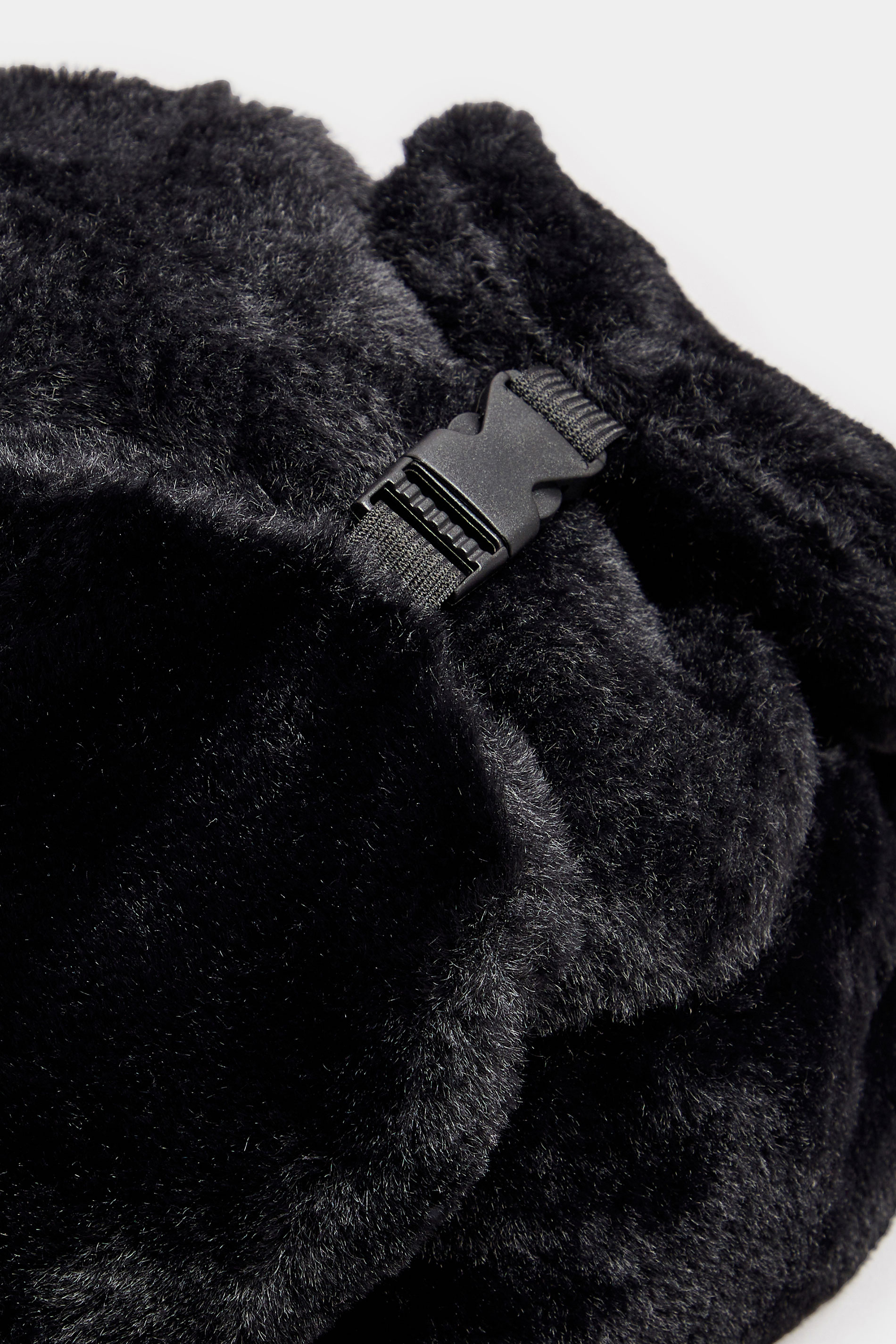 Black Faux Fur Clip Trapper Hat | Yours Clothing 5