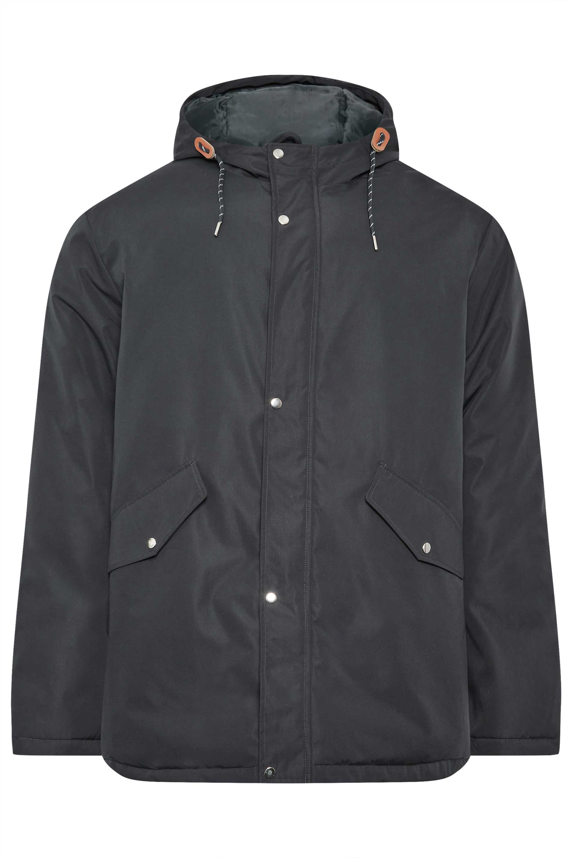 BadRhino Big & Tall Navy Blue Long Hooded Parka | BadRhino 4