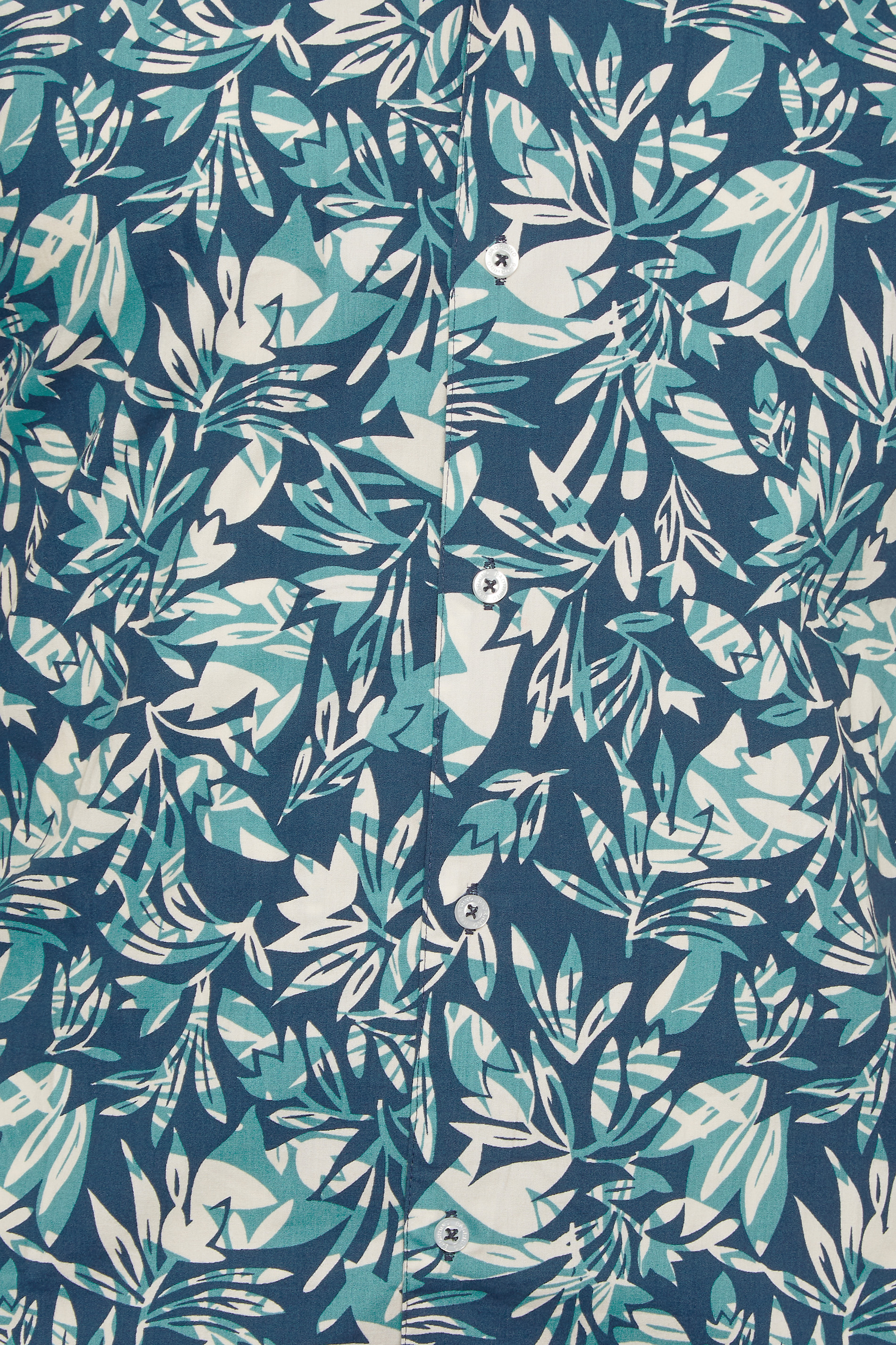 BadRhino Big & Tall Navy Leaf Print Shirt | BadRhino 2