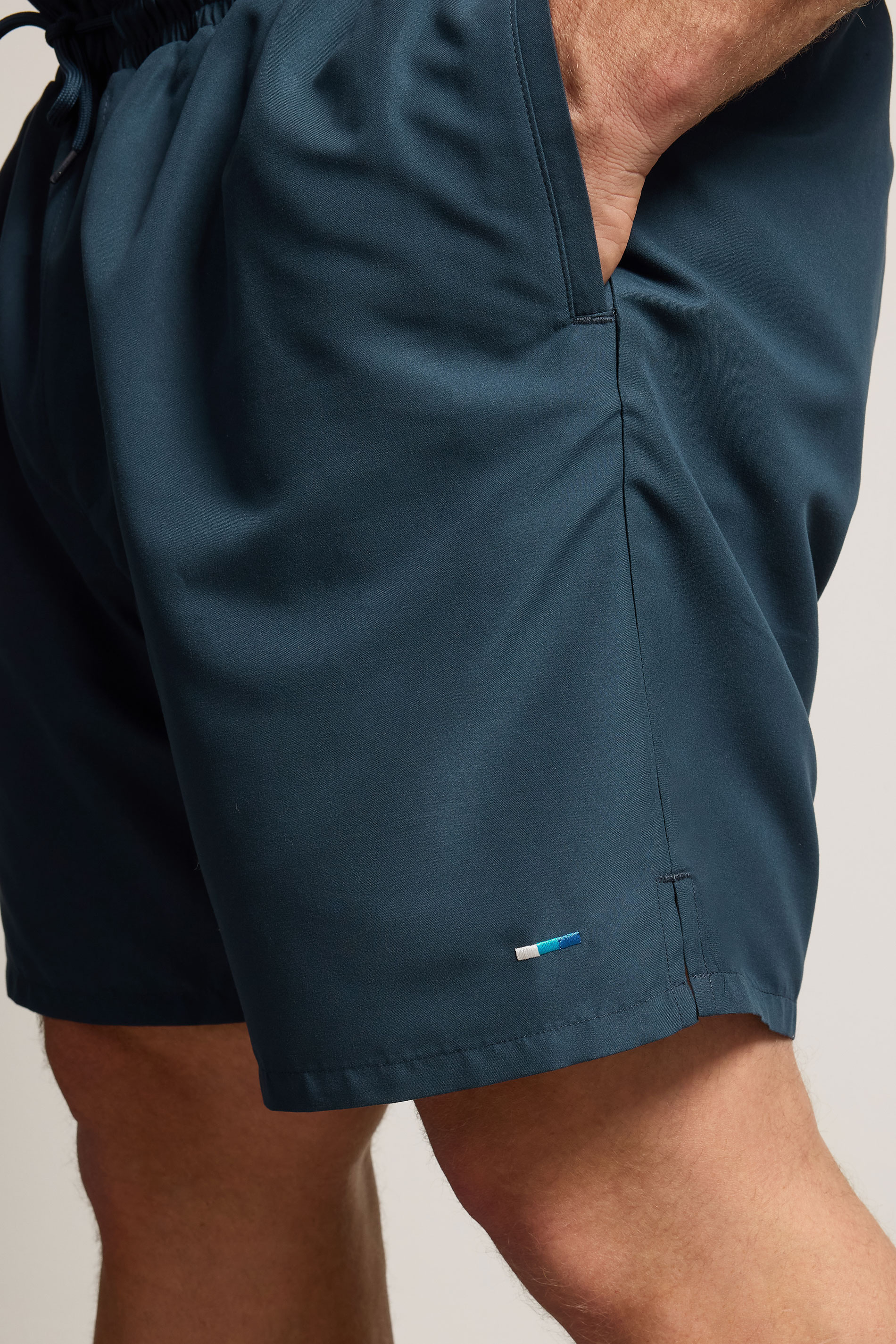 BadRhino Big & Tall Navy Blue Plain Swim Shorts | BadRhino 4