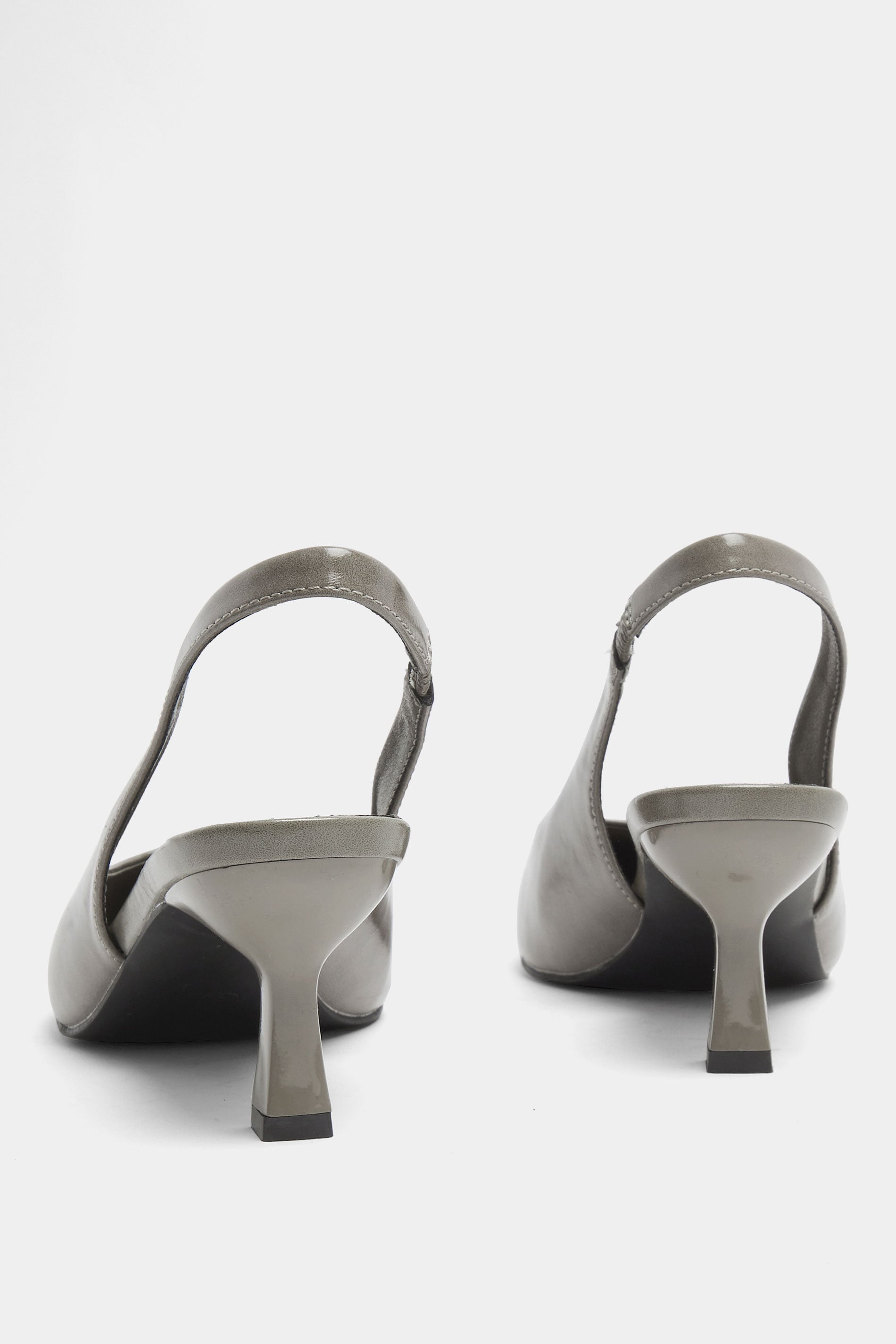 Grey Pointed Toe Heels In Wide E Fit | Yours Clothing  4