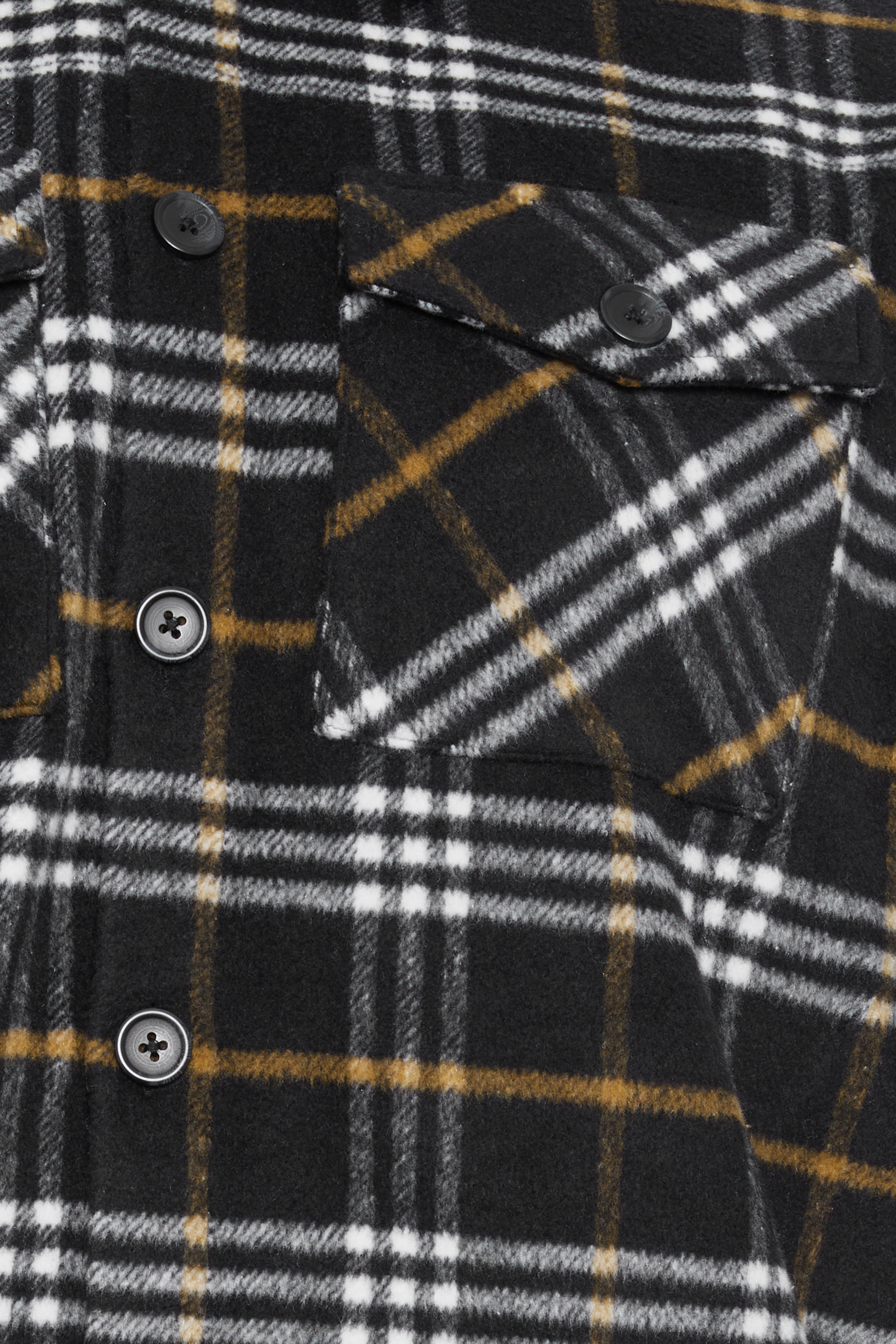 BadRhino Big & Tall Black Checked Shacket | BadRhino 4