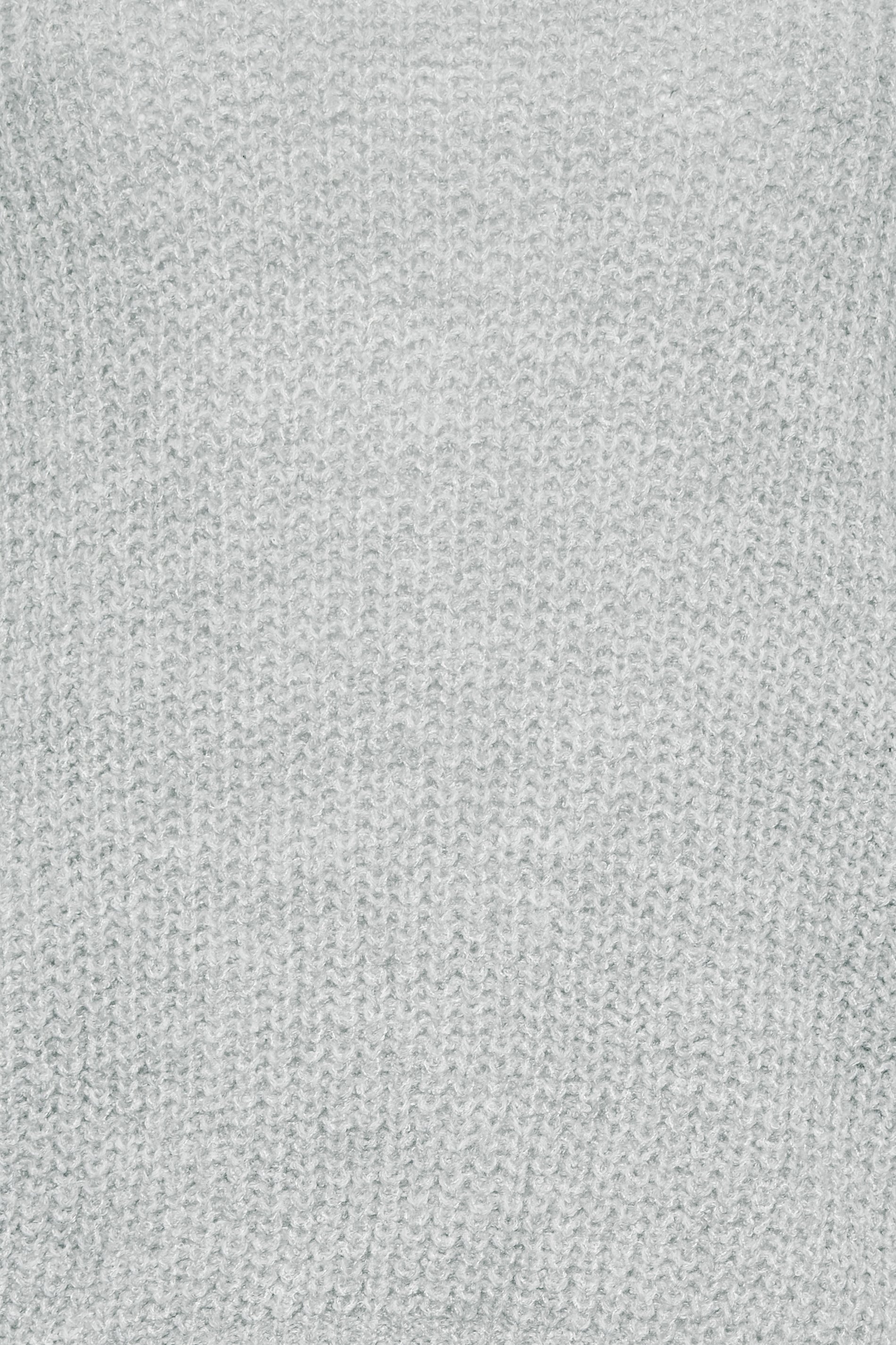 LTS Tall Light Grey Funnel Neck Knitted Jumper | Long Tall Sally  5