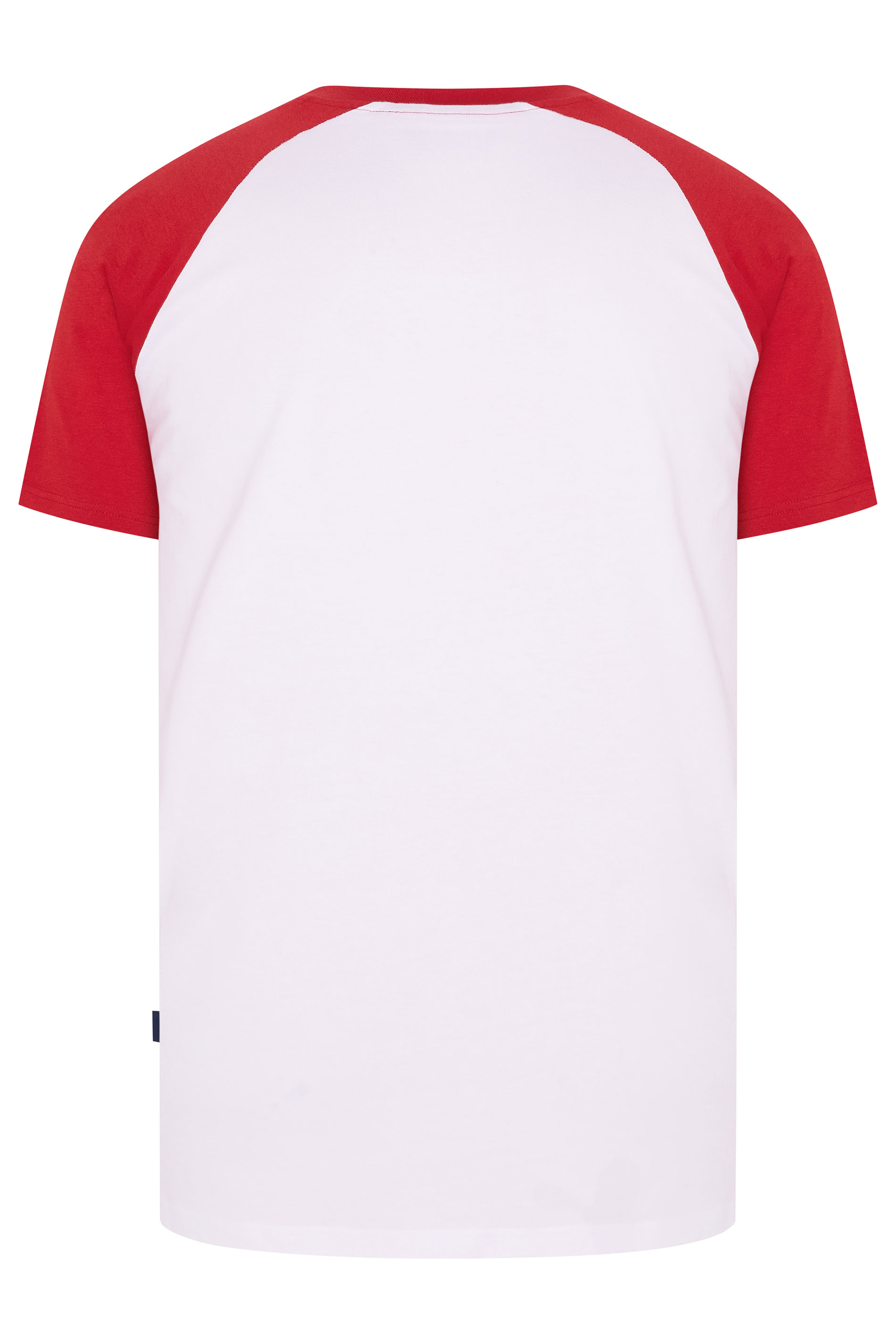 BadRhino Big & Tall Red & White Extra Long Raglan T-Shirt | BadRhino 6