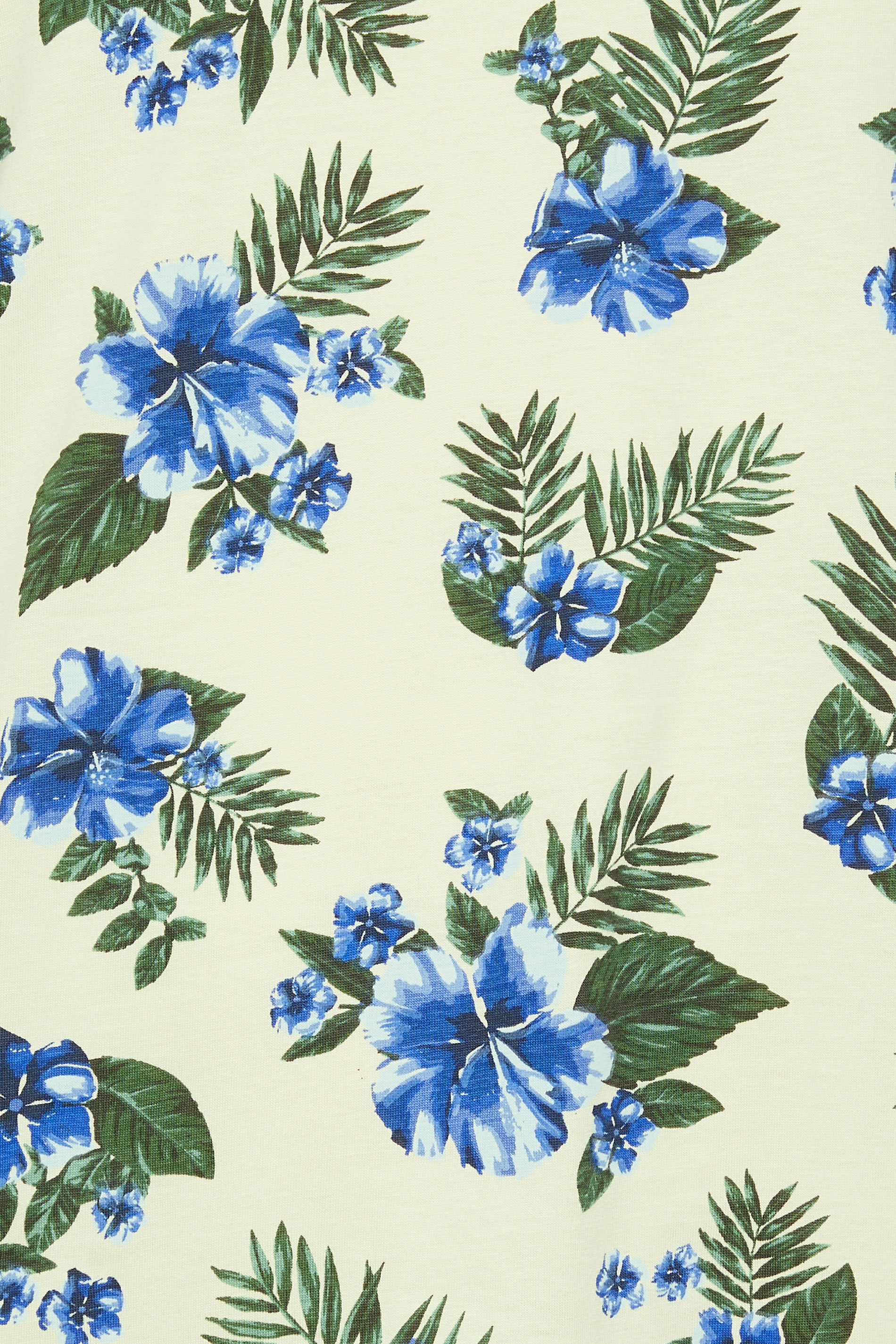 BadRhino Big & Tall Cream Floral Print Short Sleeve T-Shirt | BadRhino 2