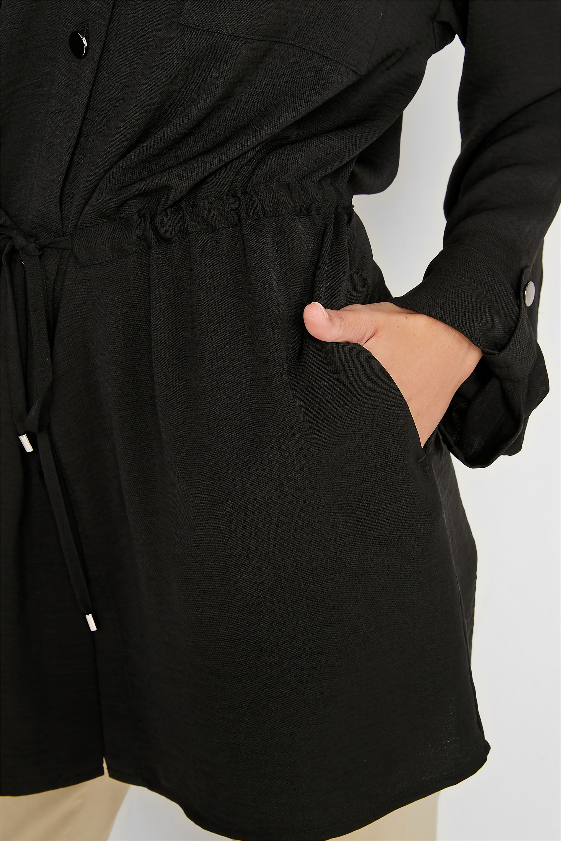 LTS Tall Women's Black Utility Shirt | Long Tall Sally 5
