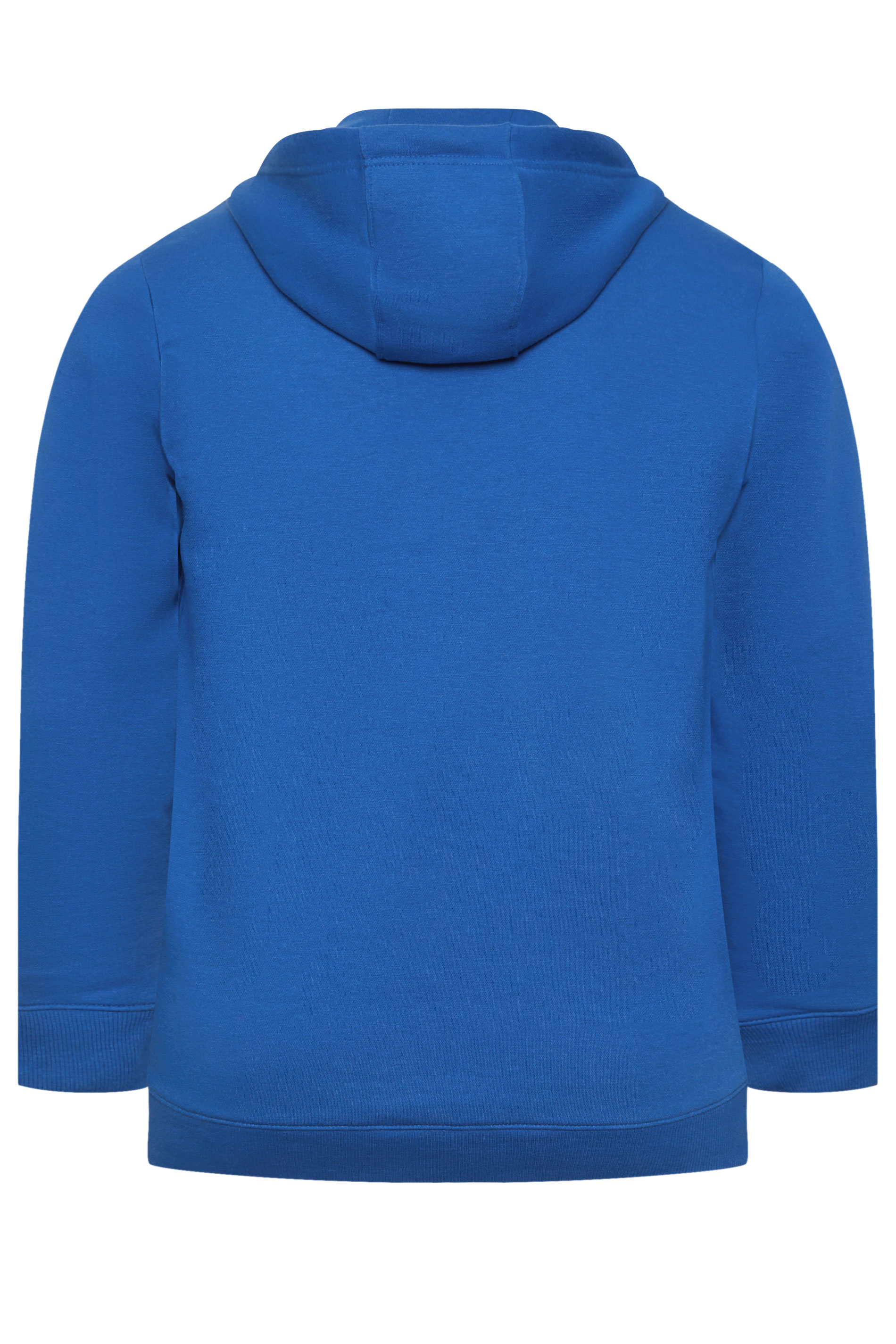 BadRhino Big & Tall Cobalt Blue Premium Zip Through Hoodie | BadRhino 5