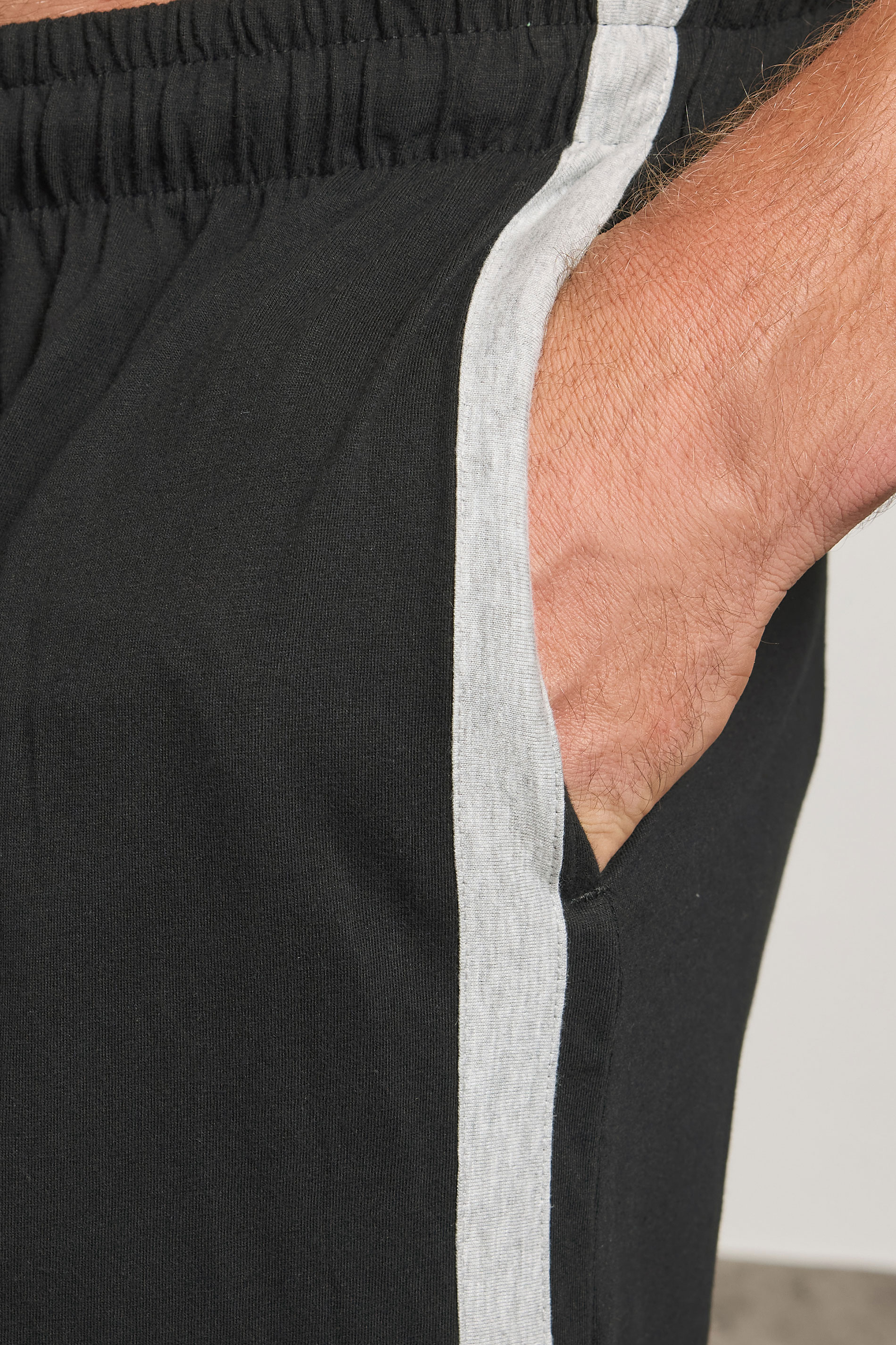 BadRhino Big & Tall Black Lightweight Lounge Joggers 4