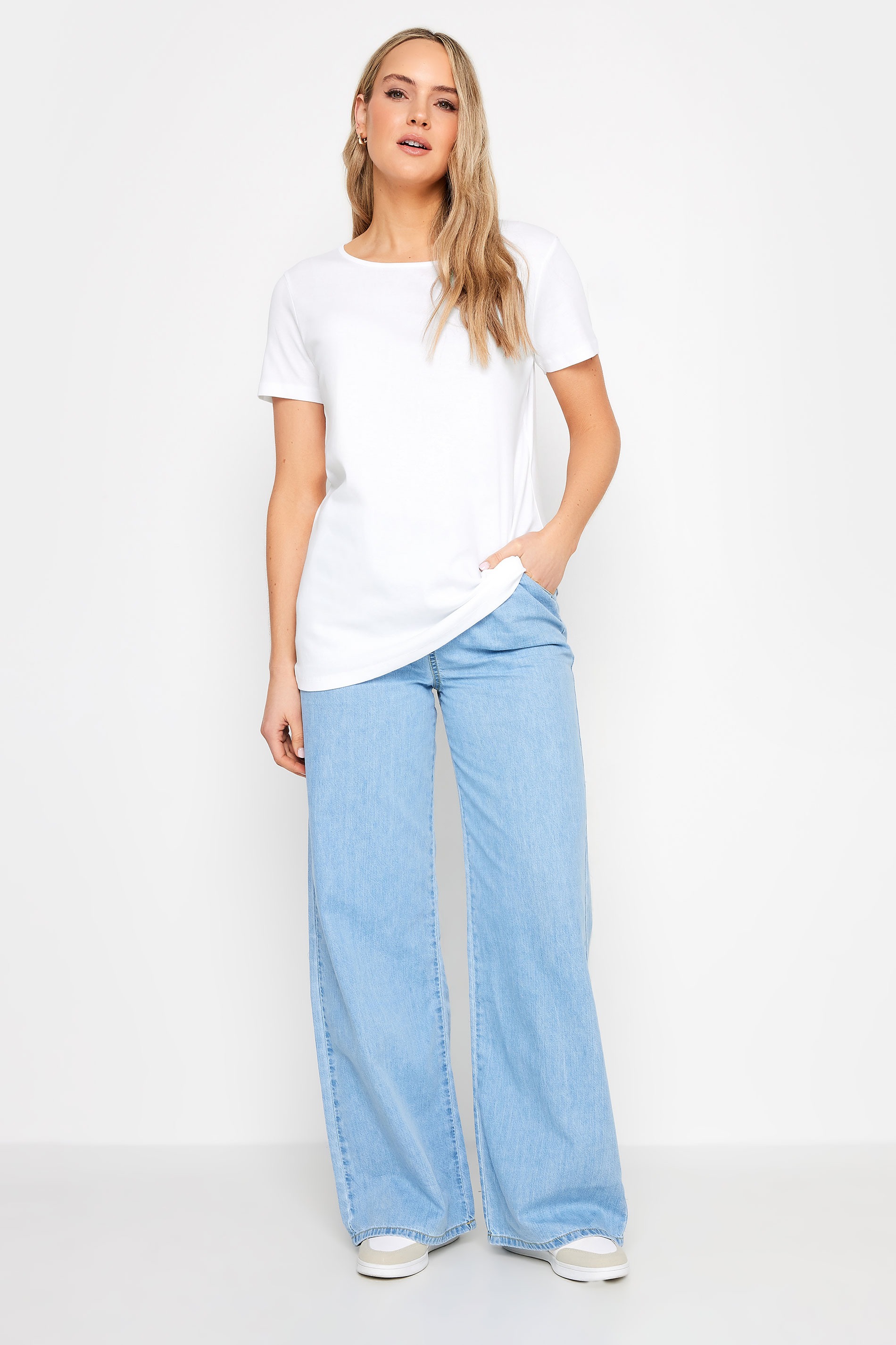 LTS Tall Womens 2 PACK Black & White Stripe Short Sleeve T-Shirts | Long Tall Sally 4