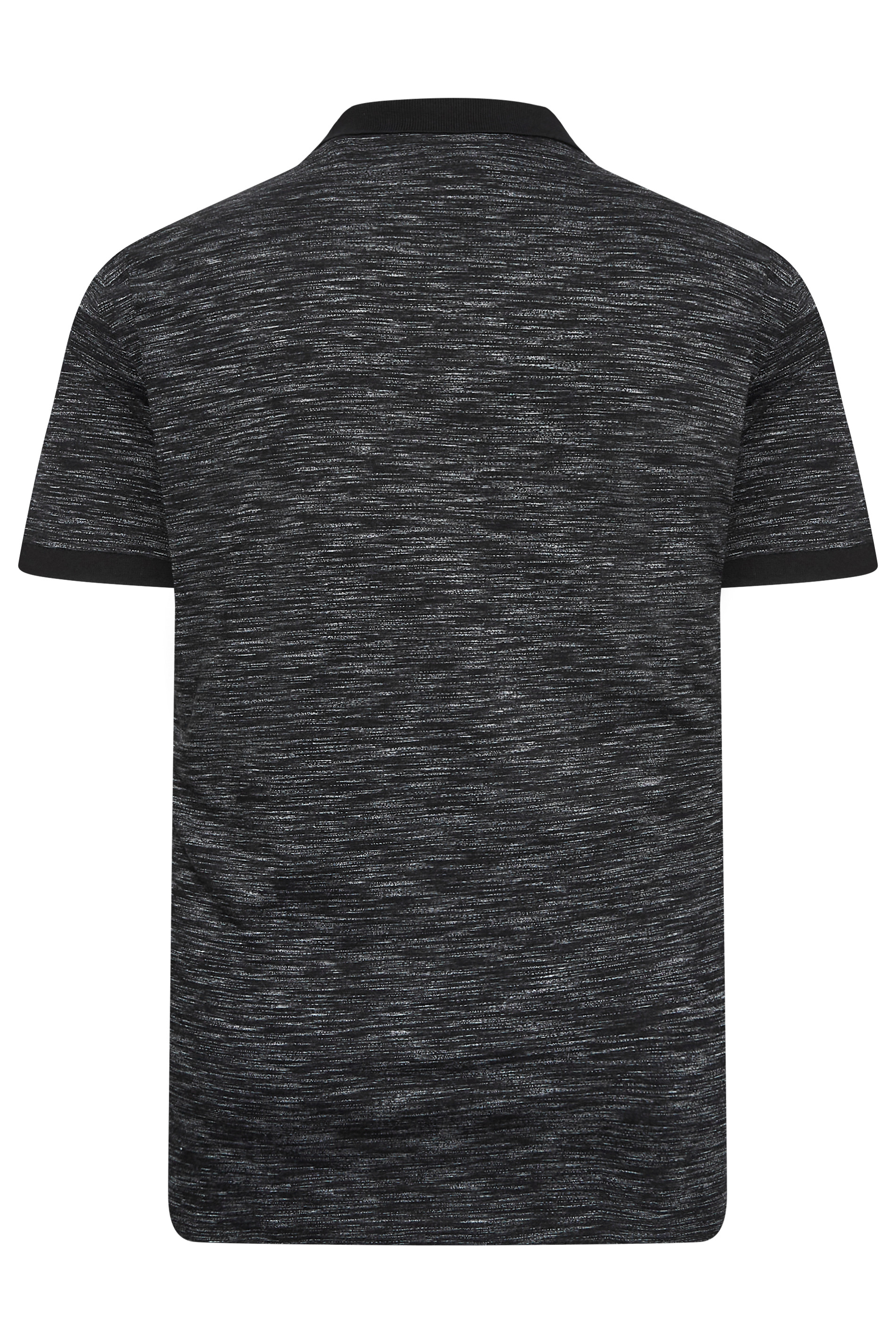 BadRhino Big & Tall Black Marl Polo Shirt | BadRhino 8