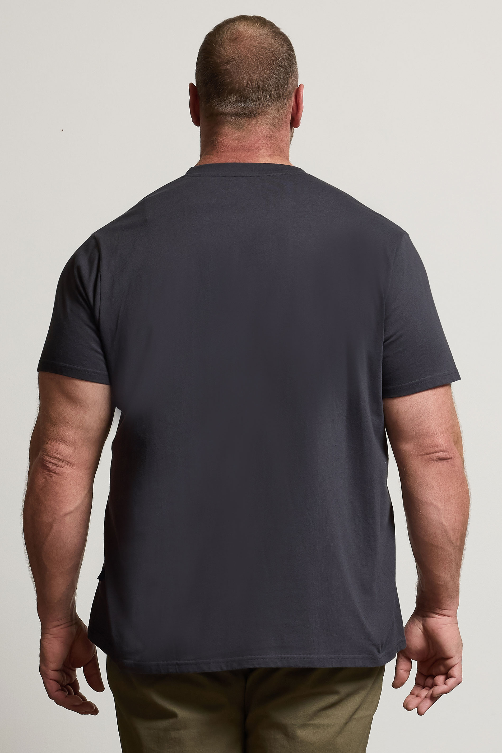 BadRhino Big & Tall Ebony Grey Camper Graphic T-Shirt | BadRhino 3