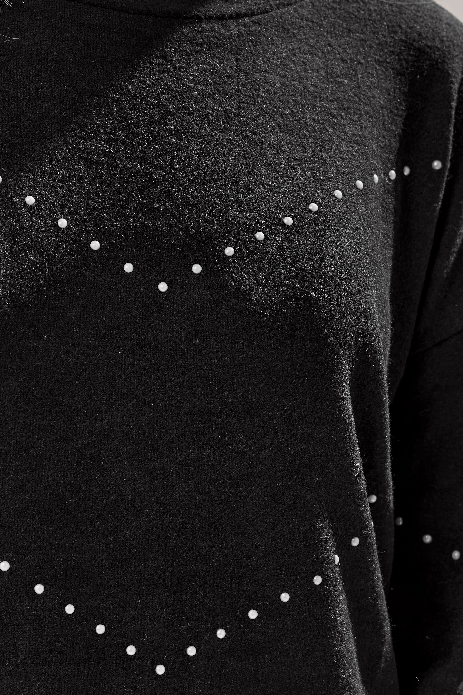 LTS Tall Black Studded Jumper | Long Tall Sally 4