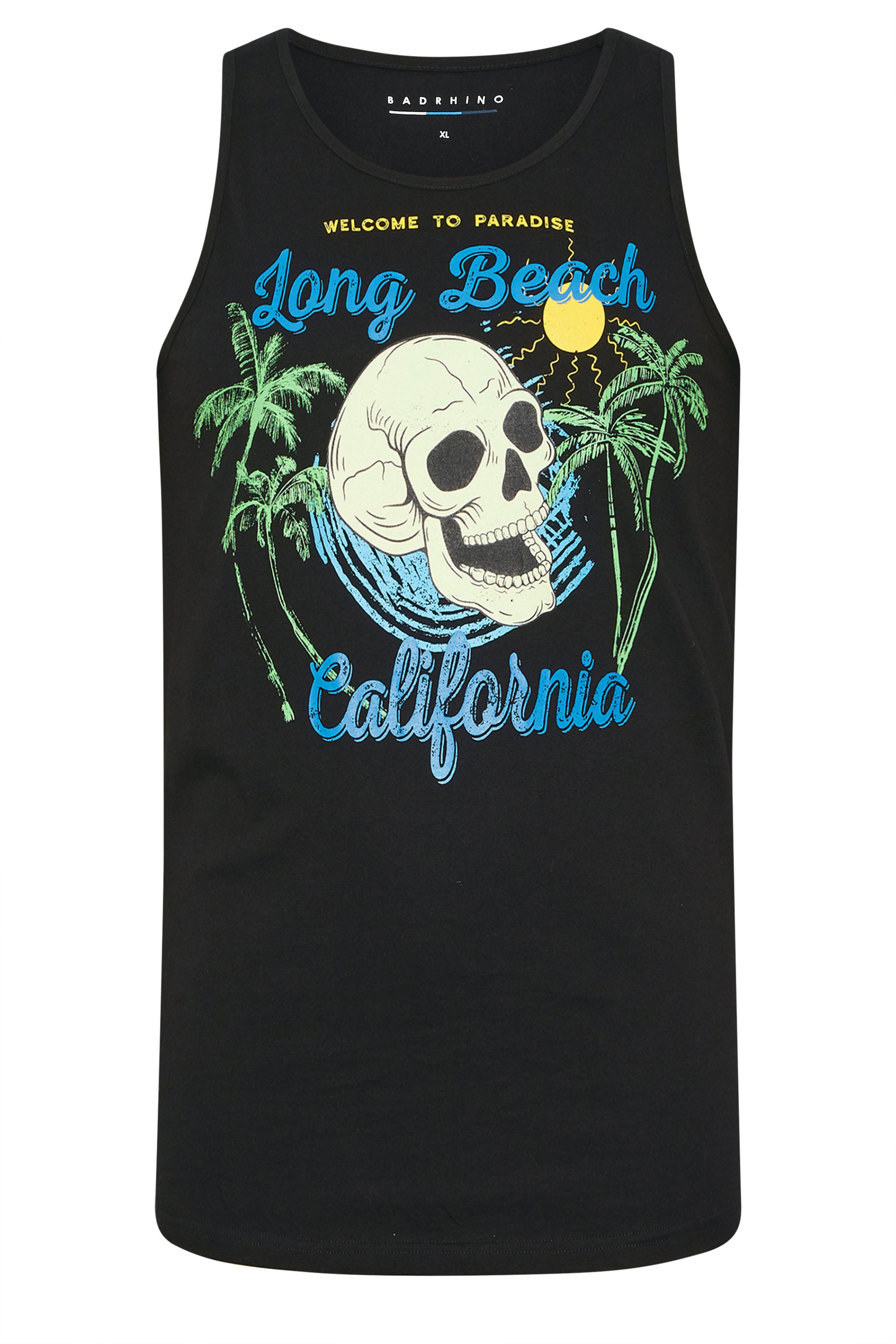 BadRhino Big & Tall Black 'California' Skull Vest | BadRhino 7