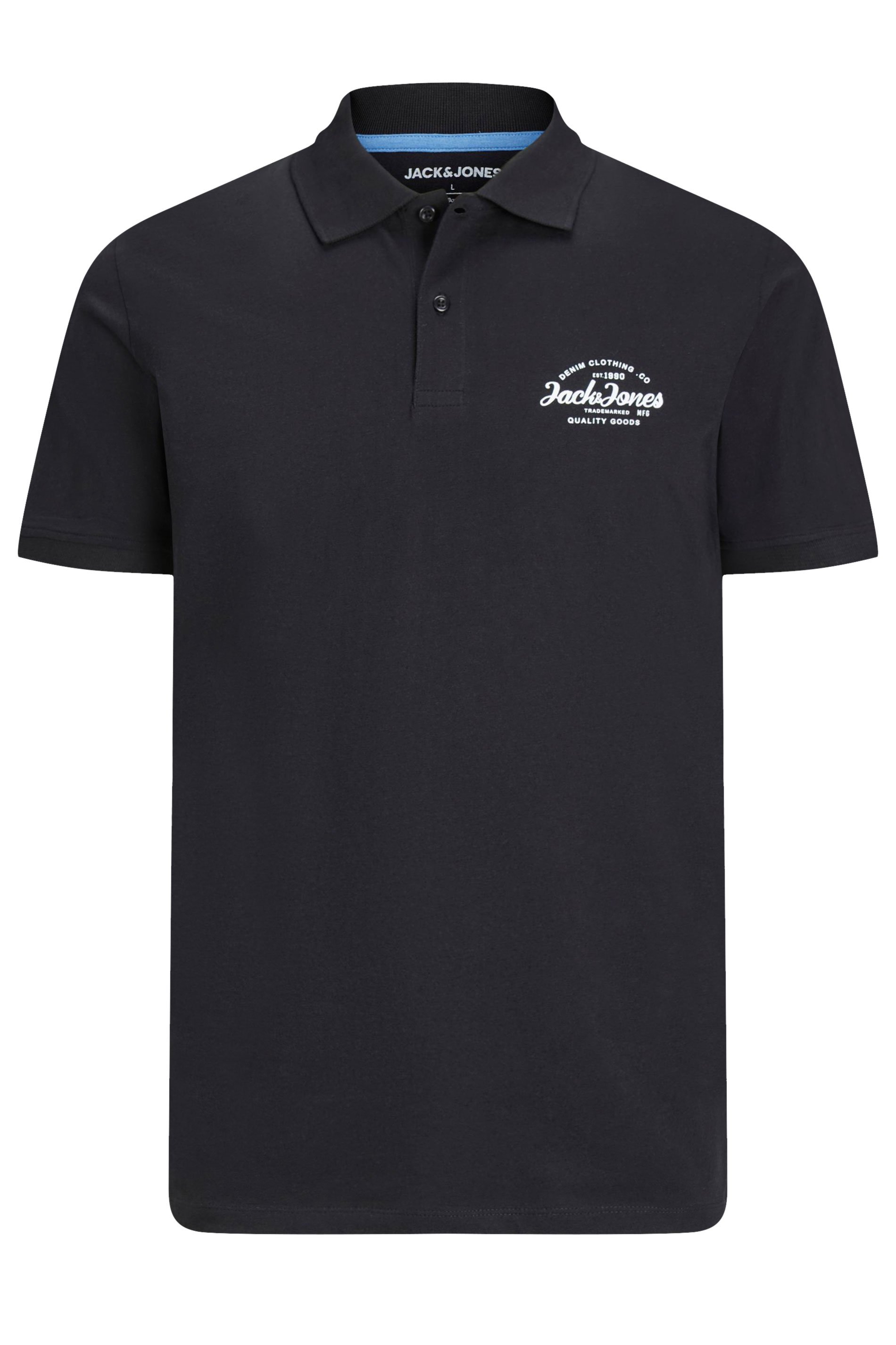 JACK & JONES Black Forest Short Sleeve Polo Shirt | BadRhino 2