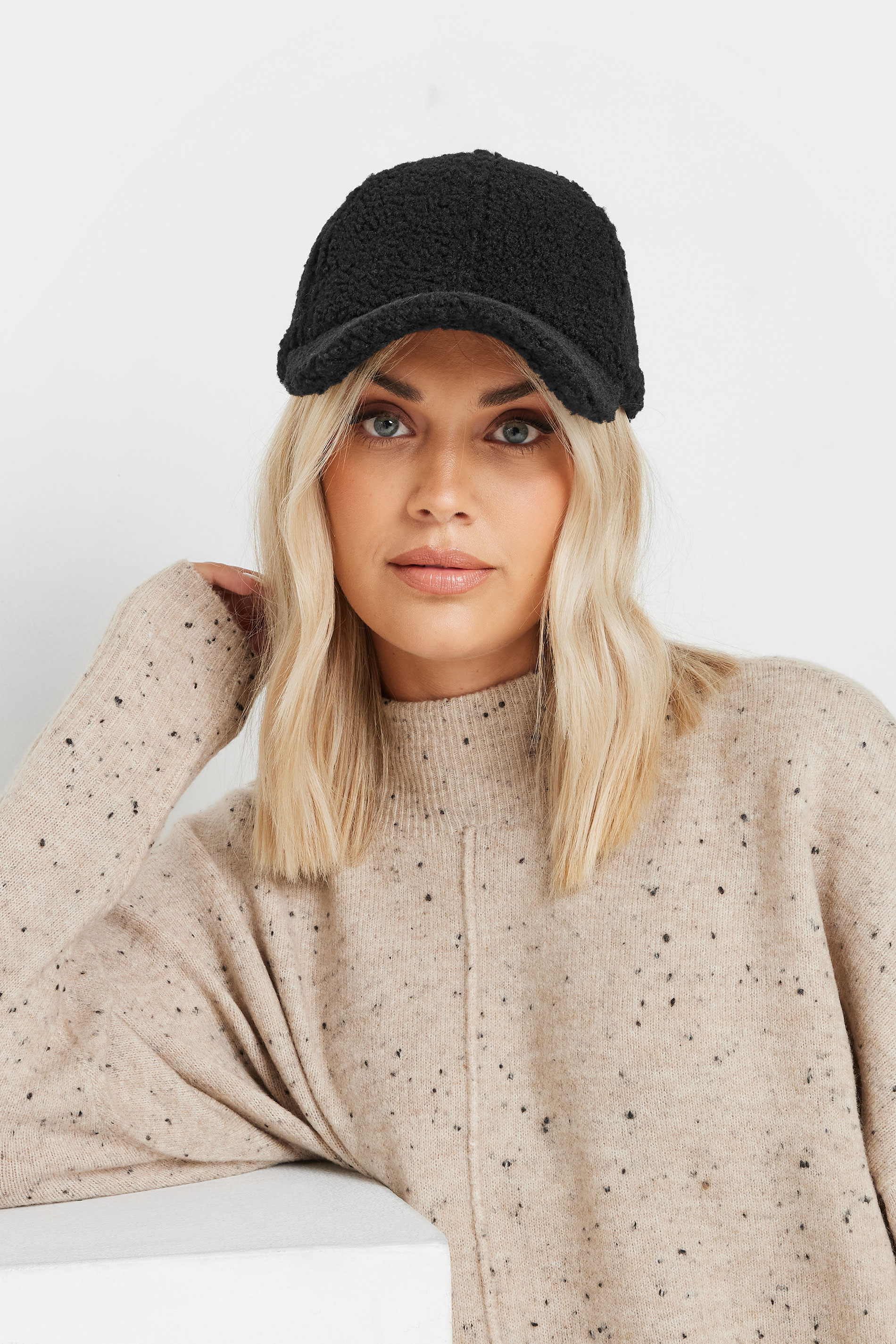 Black Teddy Borg Cap | Yours Clothing 1
