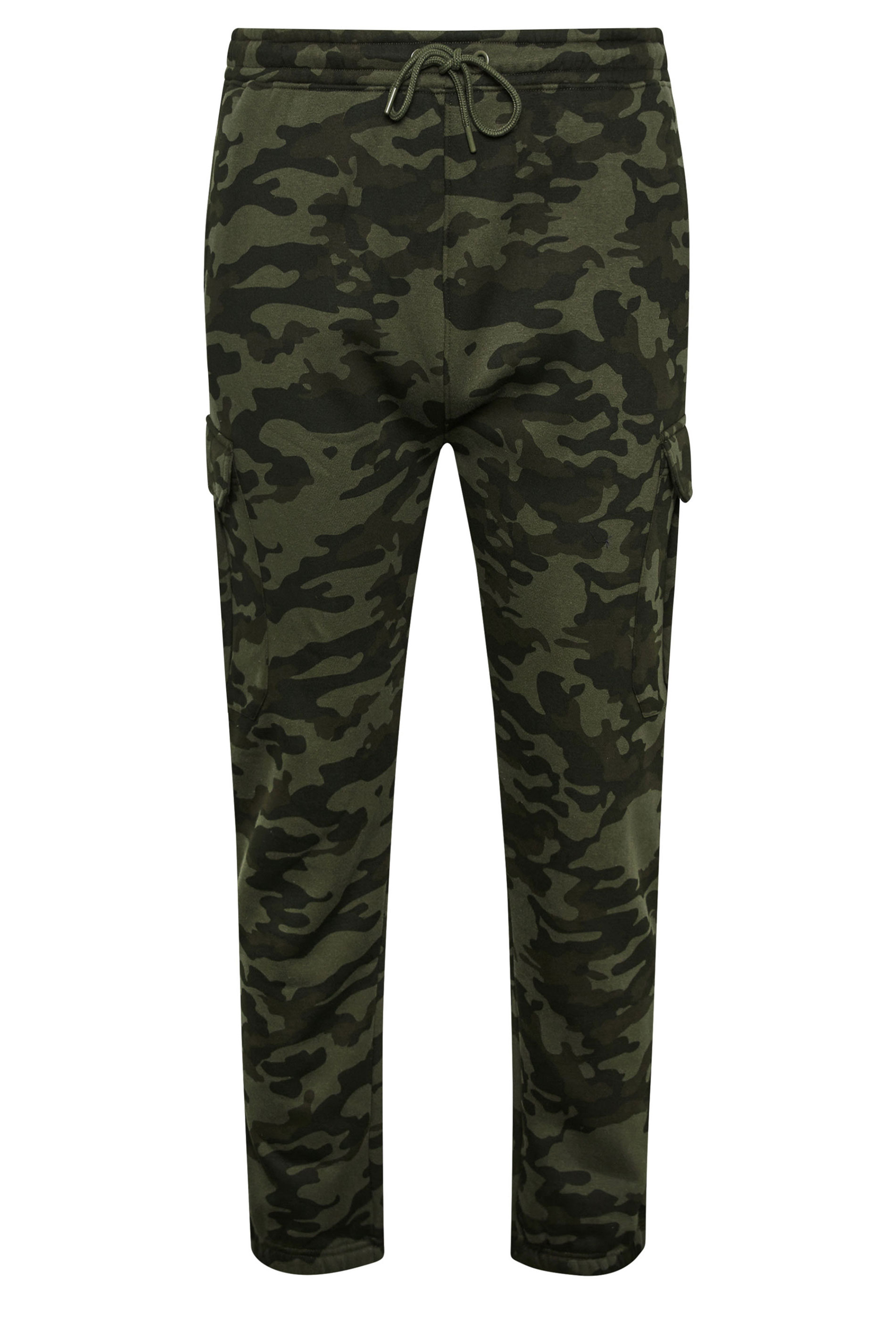 BadRhino Big & Tall Green Camo Print Cargo Joggers | BadRhino 5