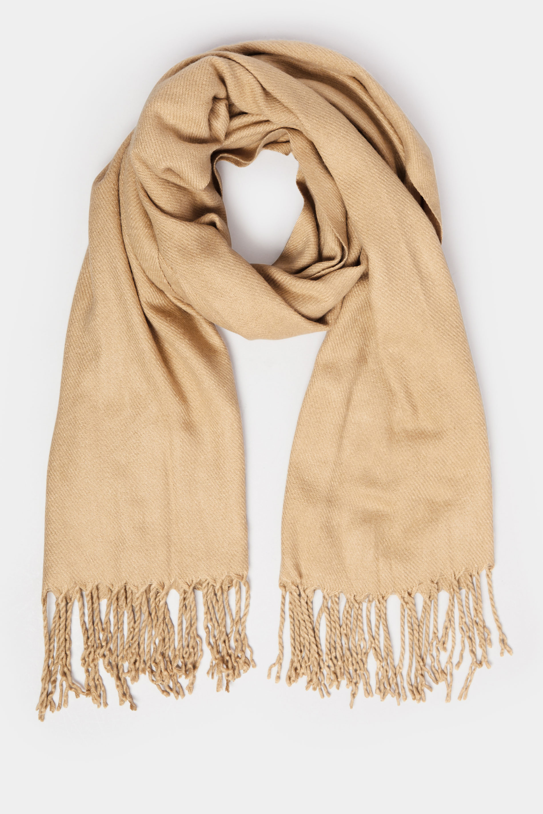 Beige Brown Blanket Wrap Scarf | Yours Clothing 2